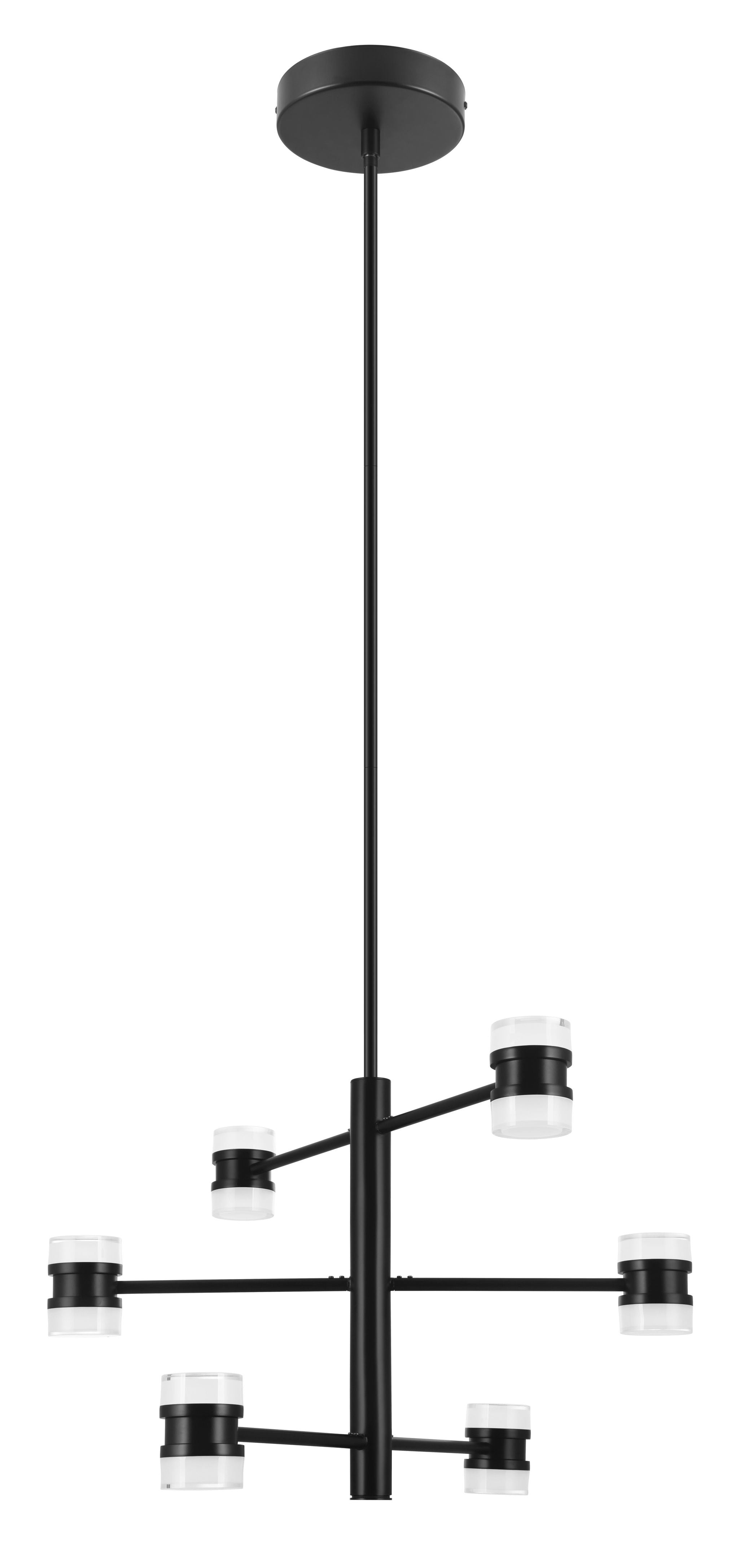 Romendo-1 Chandelier Noir DEL INTÉGRÉ - 204148A | EGLO