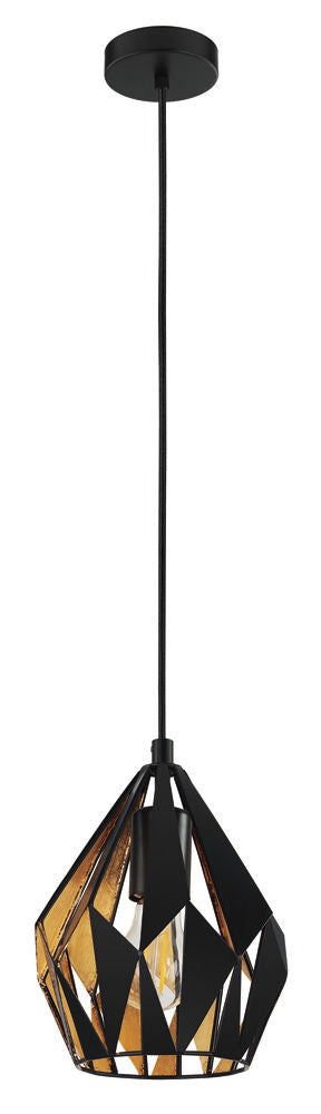 Carlton-3 Suspension Noir - 204241A | EGLO