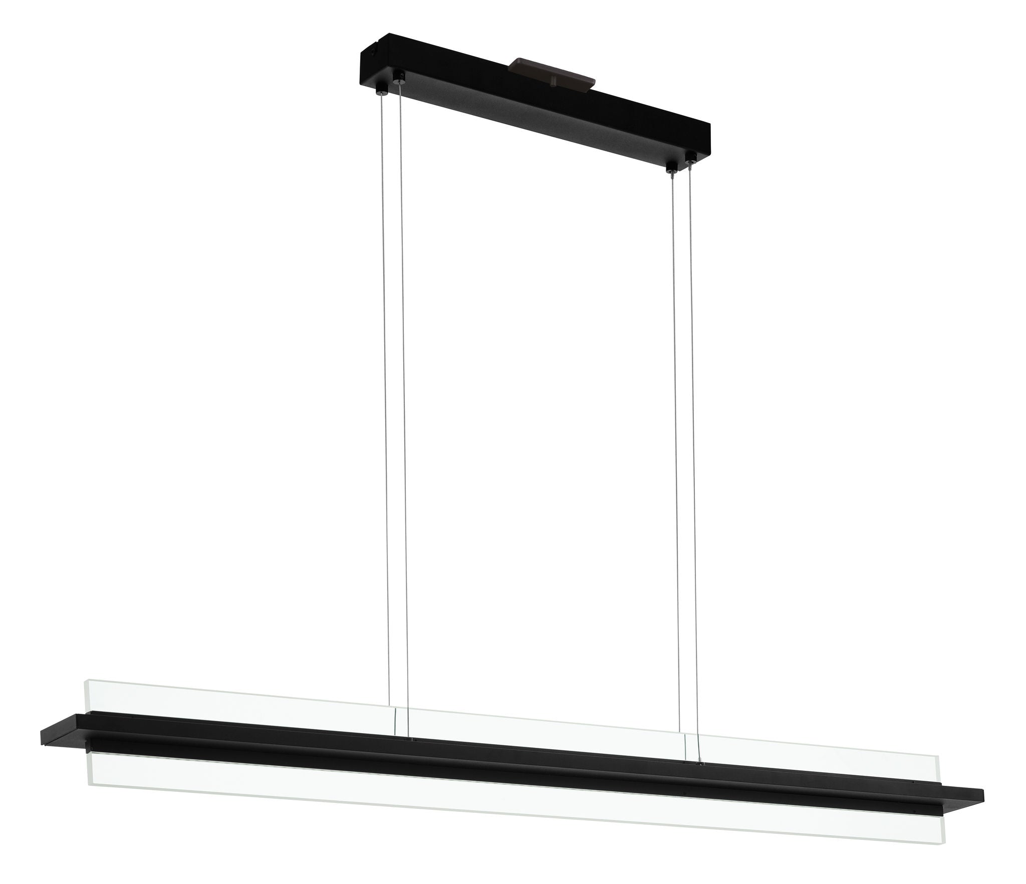 Spadafora Suspension lineaire Noir DEL INTÉGRÉ - 204361A | EGLO