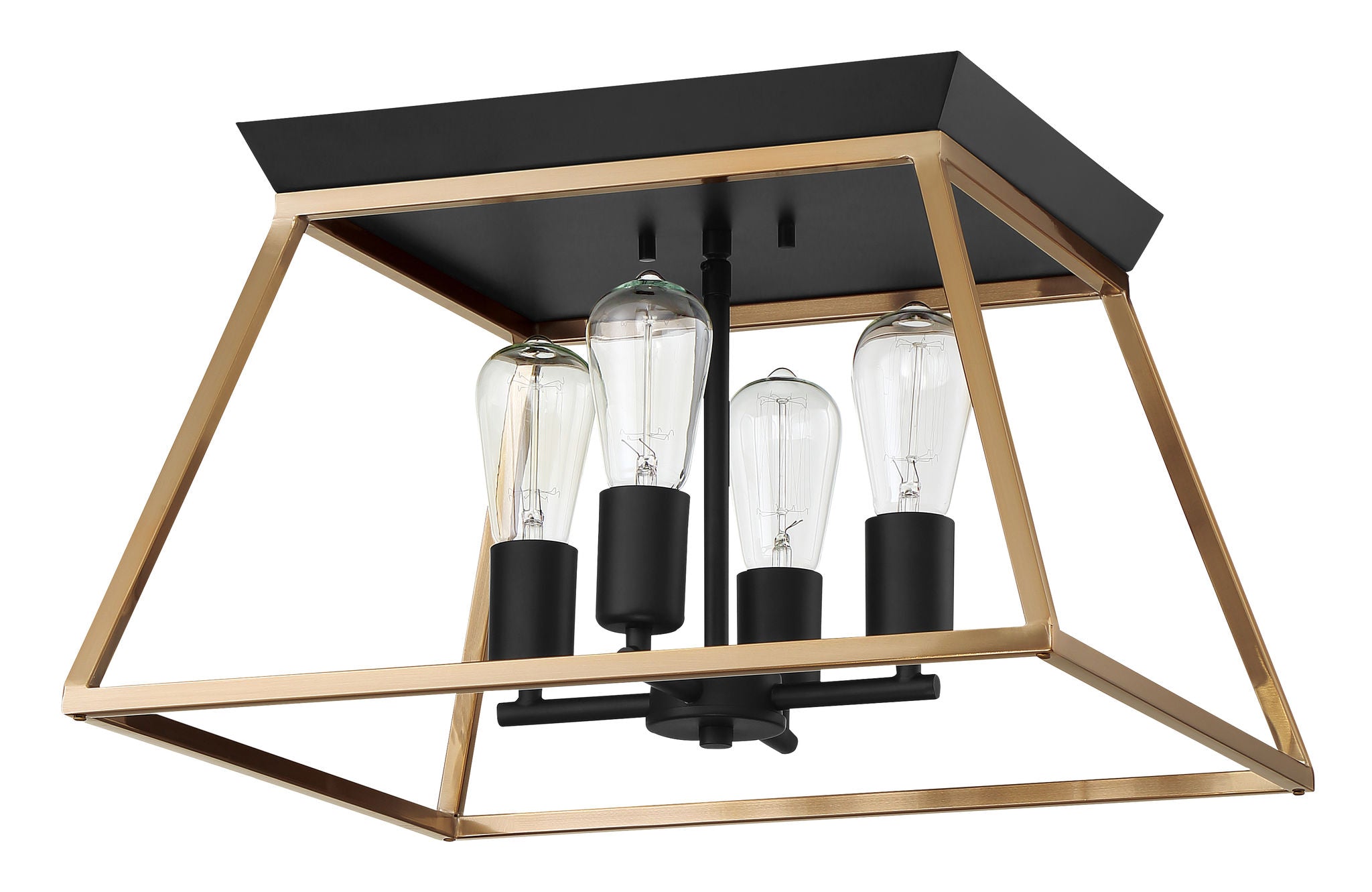 Paulino Flush mount Black, Gold - 204599A | EGLO