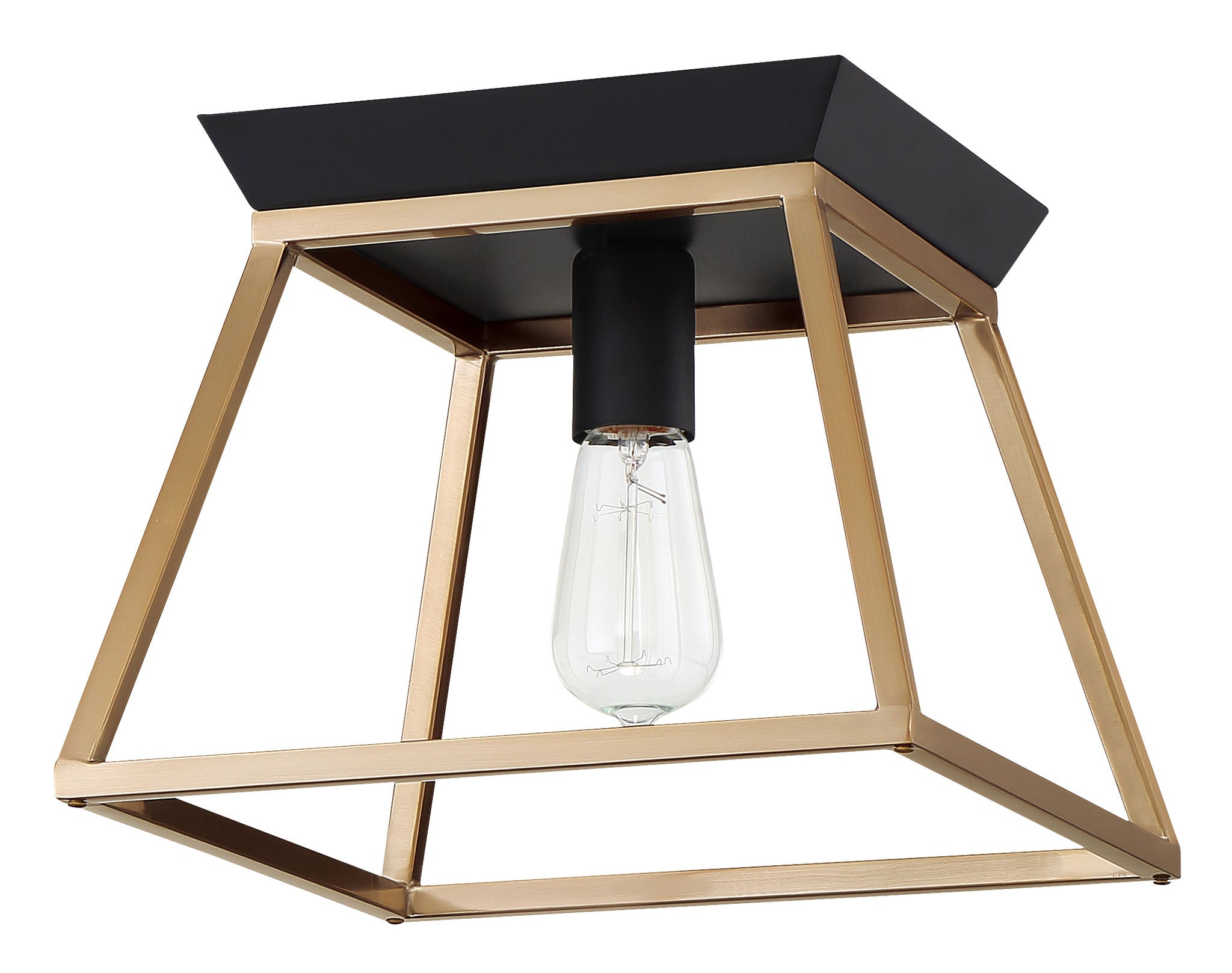 Paulino Flush mount Black, Gold - 204601A | EGLO