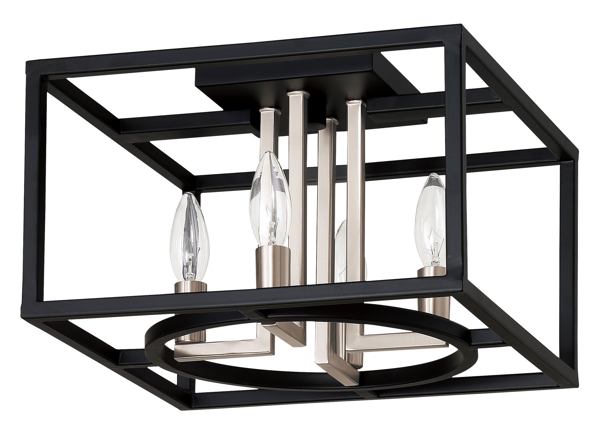 Mundazo Flush mount Stainless steel, Black - 204605A | EGLO