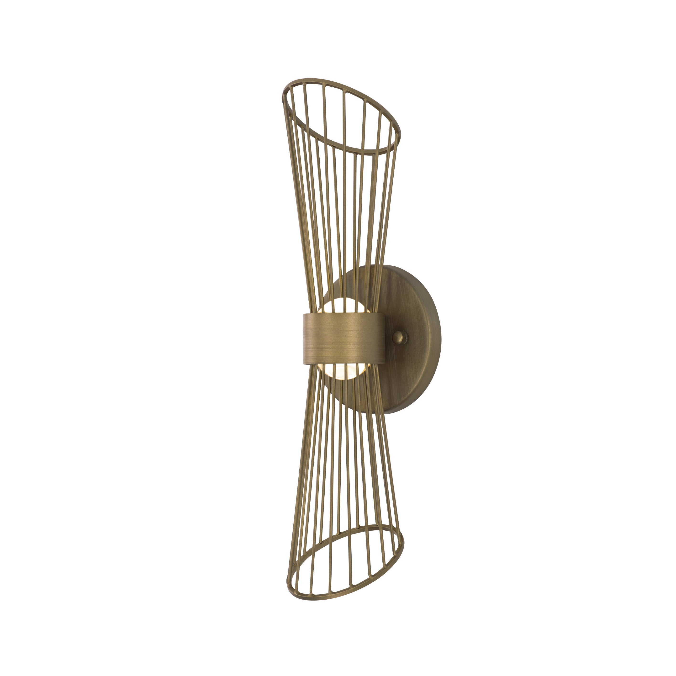 ZETA Sconce Gold INTEGRATED LED - 24171NAB | MAXIM/ET2