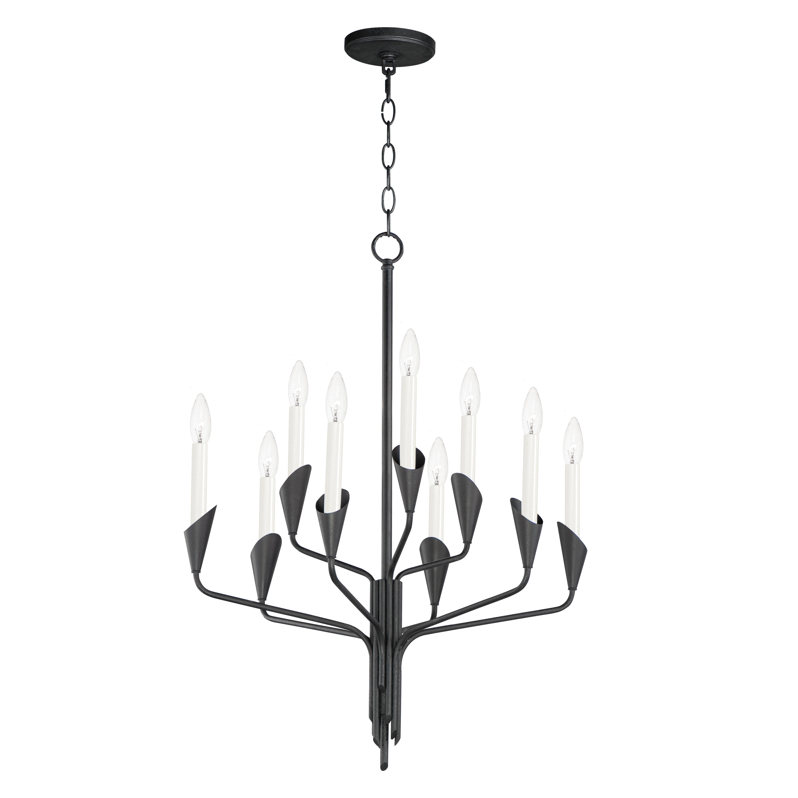CALYX Chandelier Black - 24349BK | MAXIM/ET2