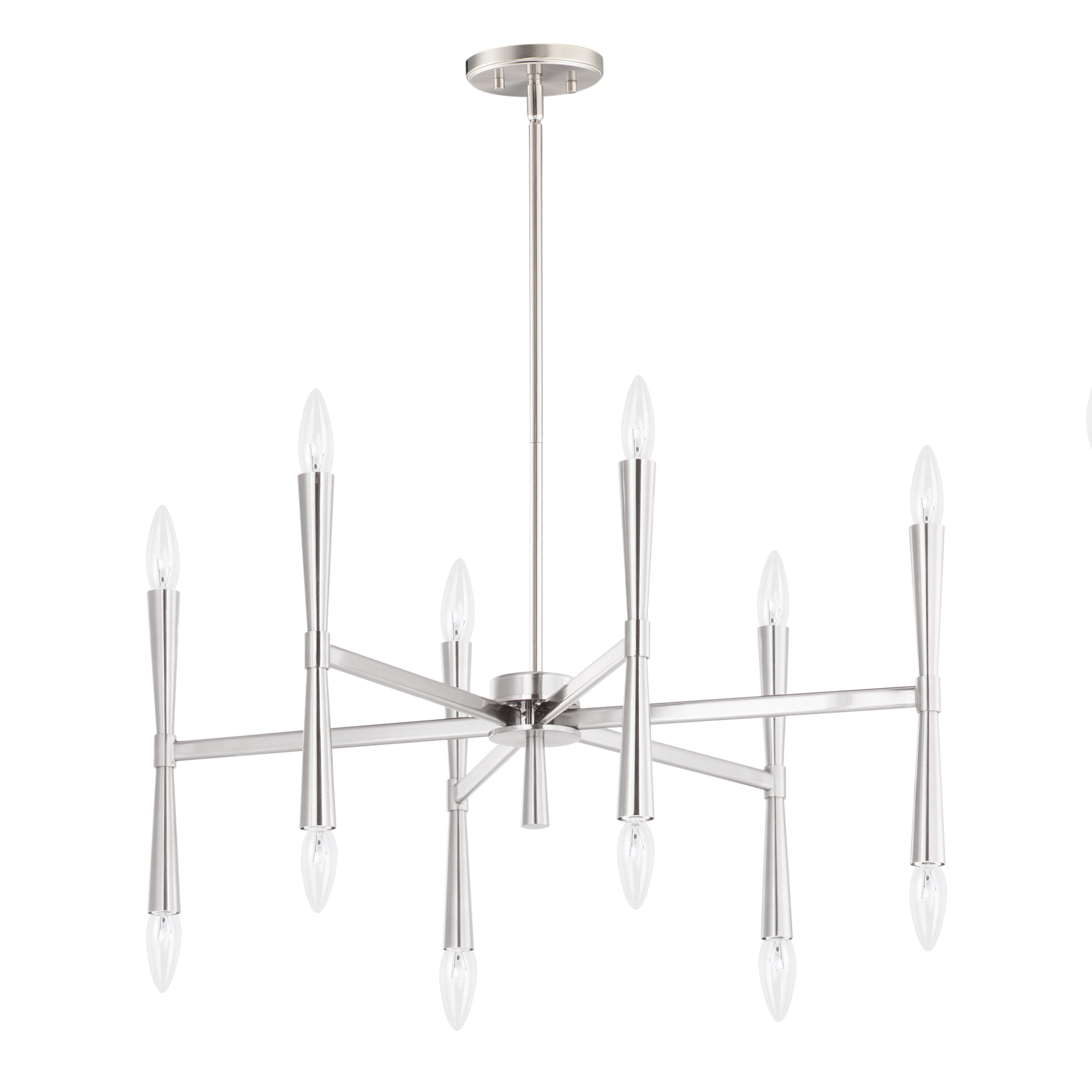 ROME Chandelier Nickel - 24626SN | MAXIM/ET2