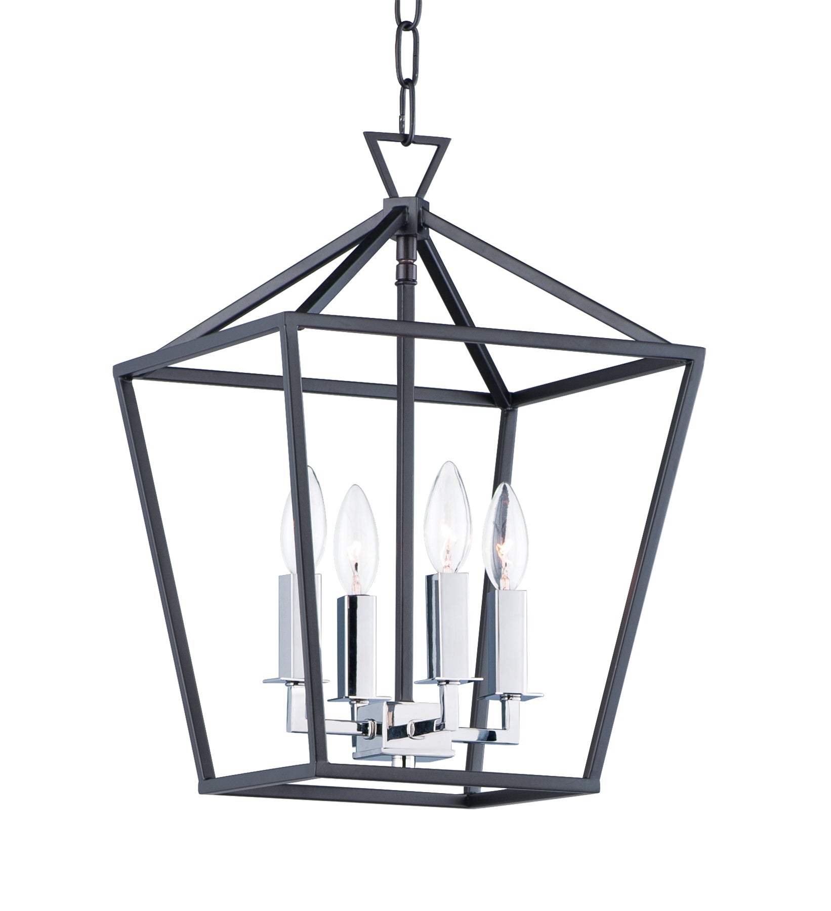 ABODE Chandelier Black, Nickel - 25152TXBPN | MAXIM/ET2