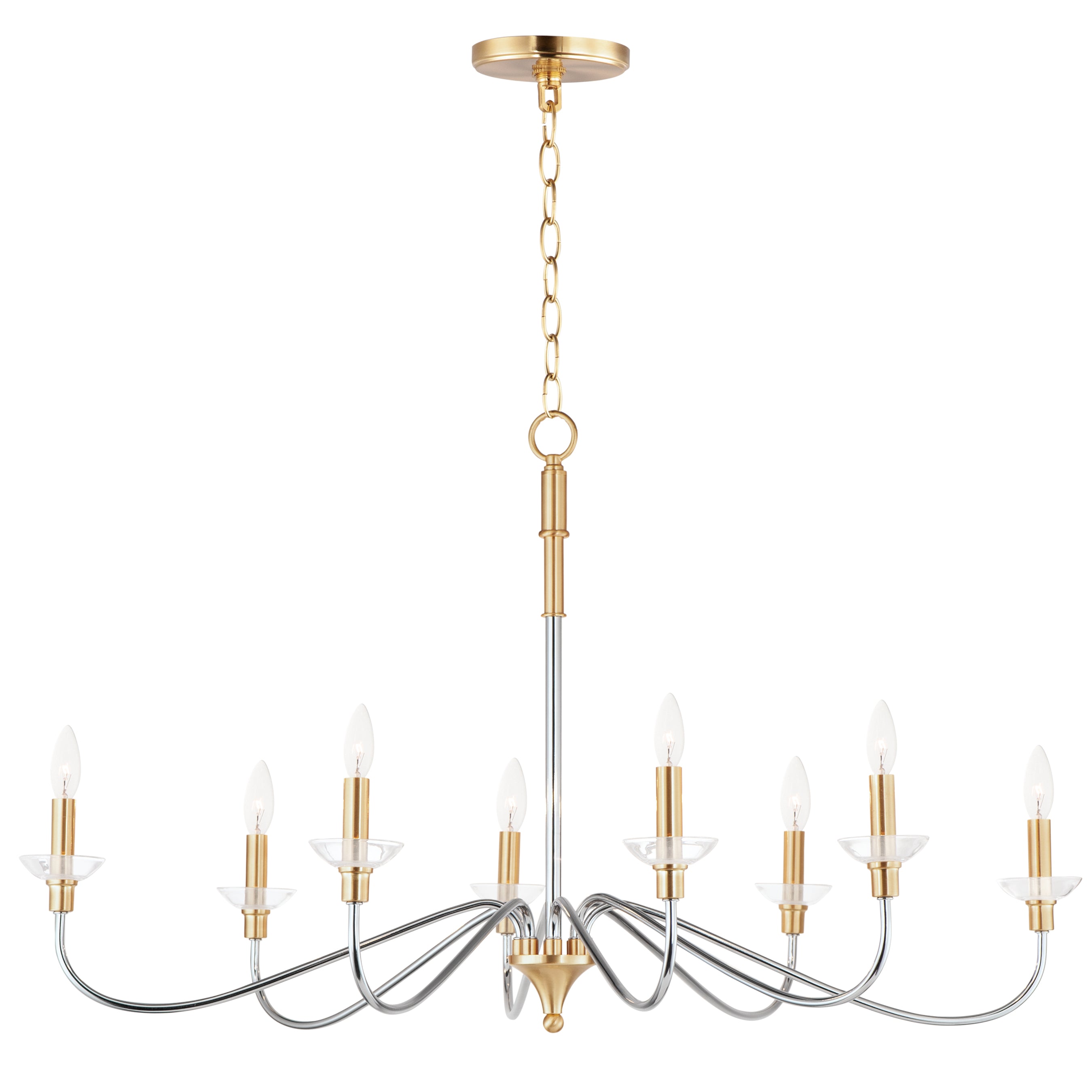 CLARION Chandelier Chrome, Or - 25378CLPCSBR | MAXIM / ET2
