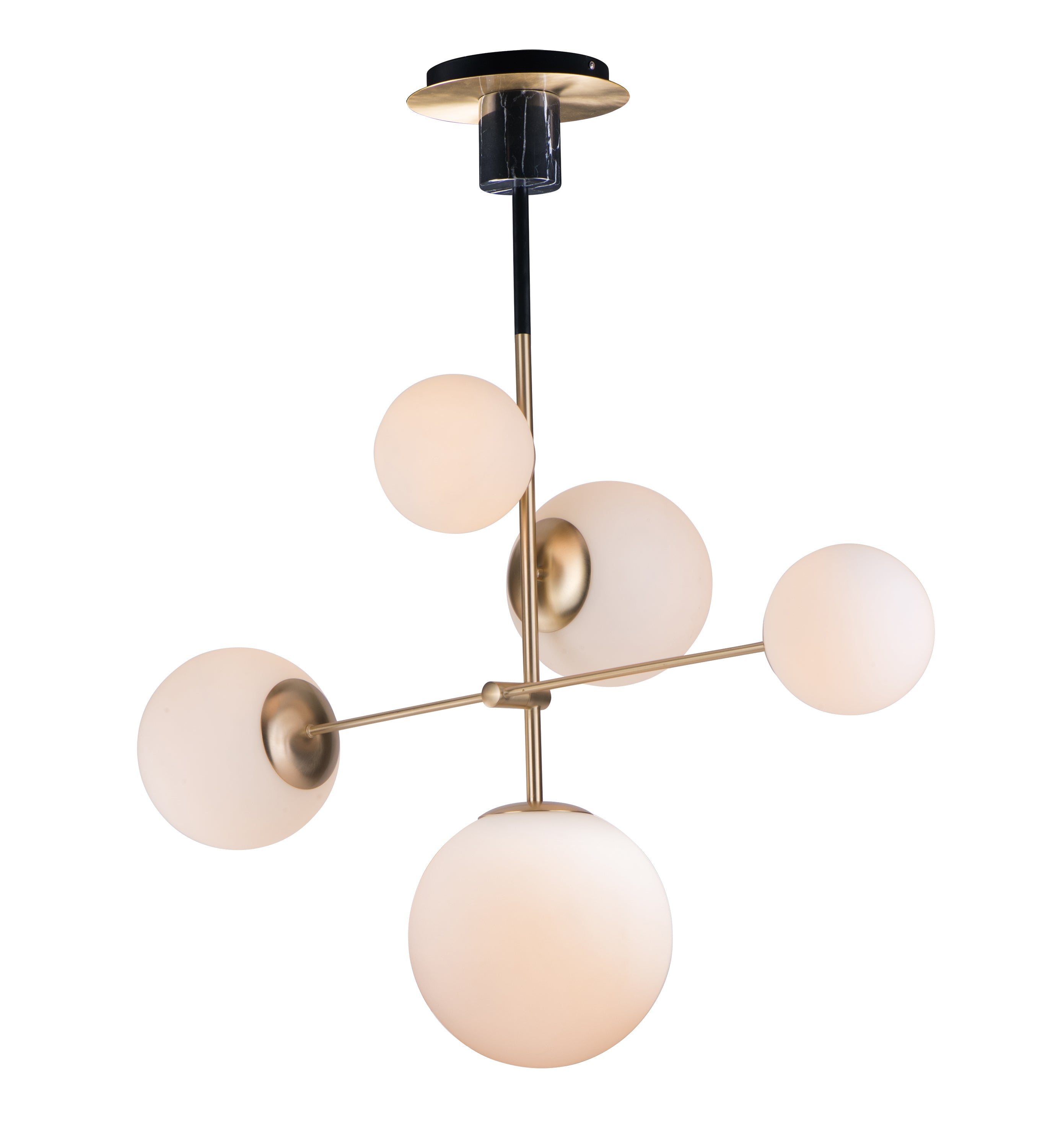 VESPER Chandelier Or, Noir - 26037SWSBRBK | MAXIM/ET2