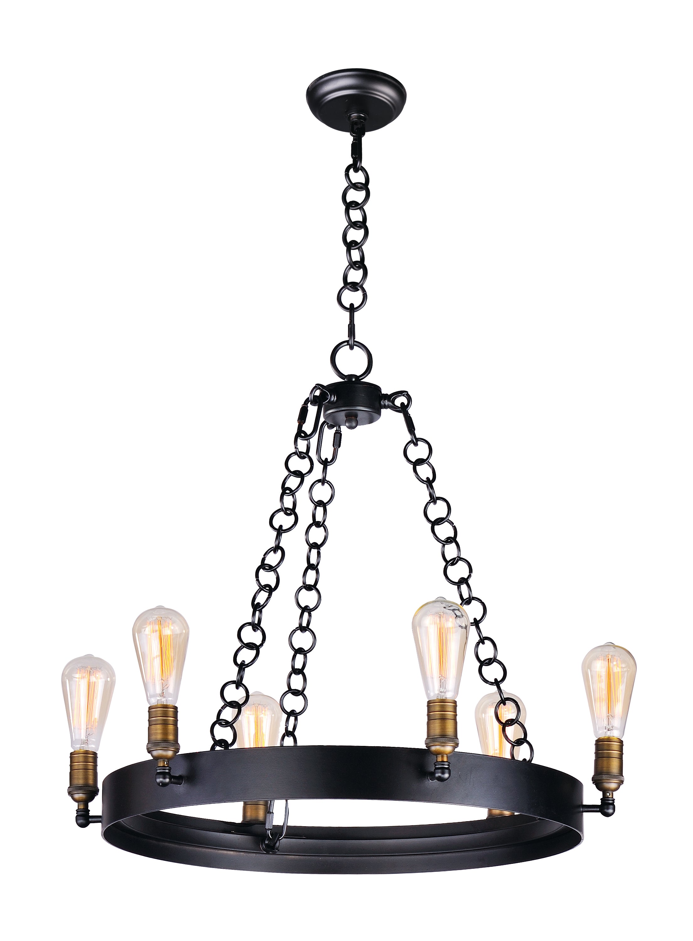NOBLE Chandelier Black, Gold - 26273BKNAB | MAXIM/ET2