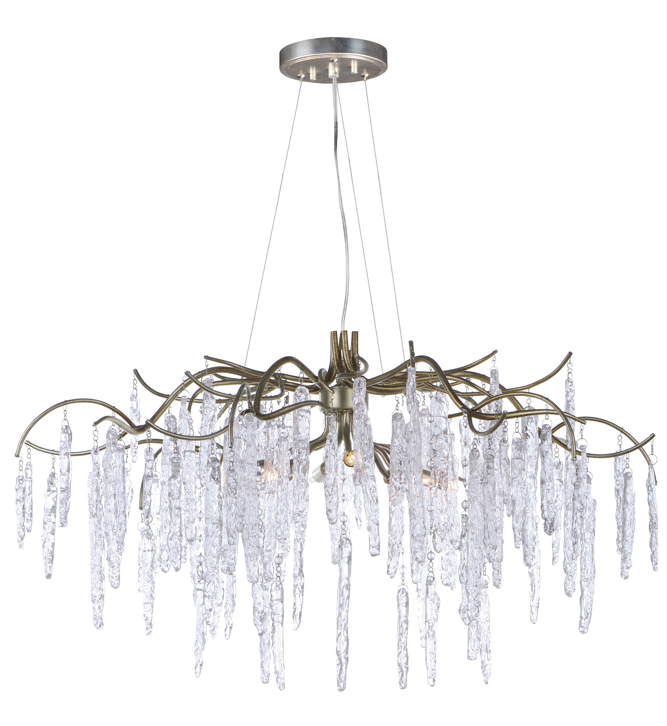 WILLOW Chandelier Silver Gold - 26284ICSG | MAXIM/ET2