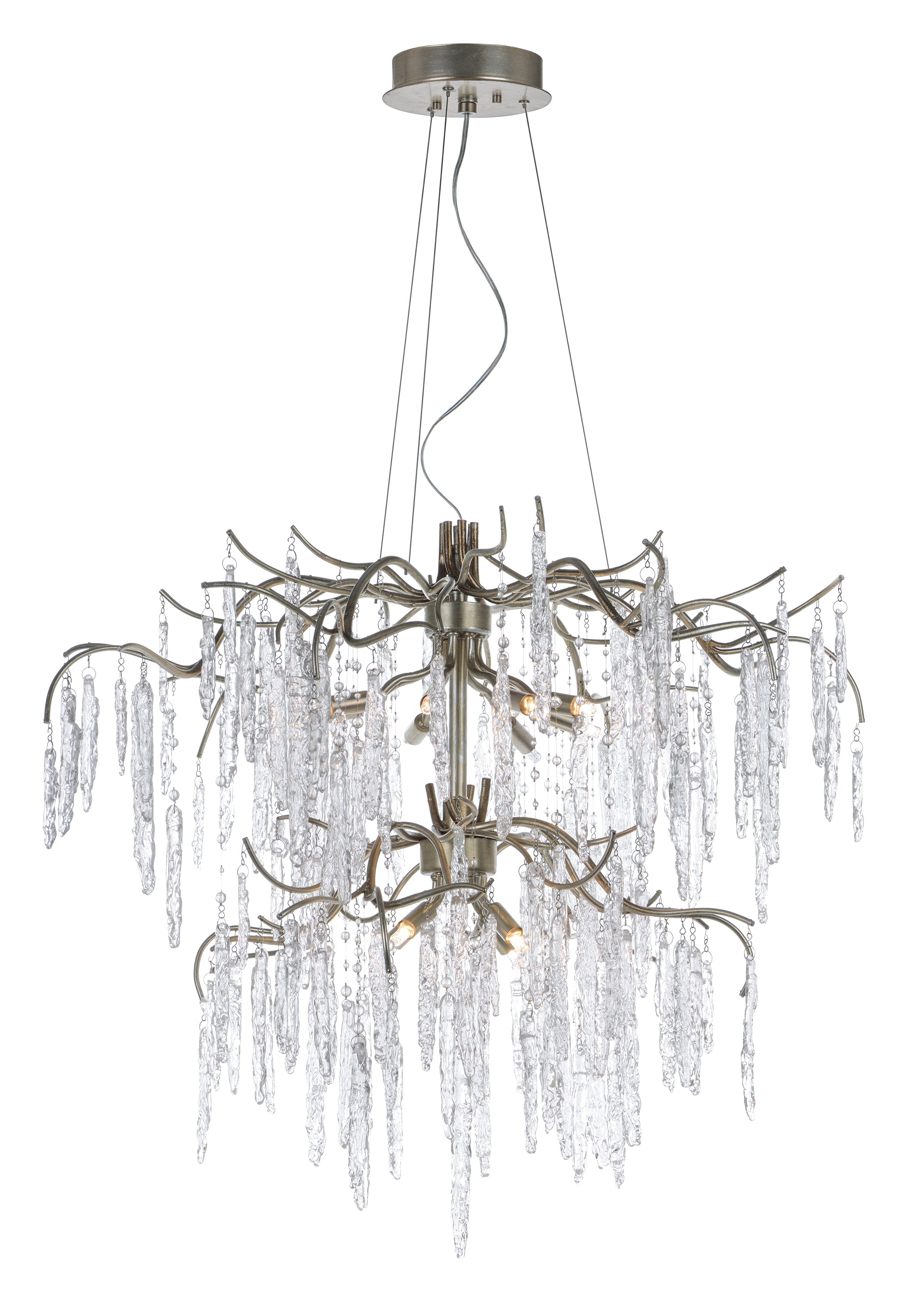 WILLOW Chandelier Silver Gold - 26288ICSG | MAXIM/ET2