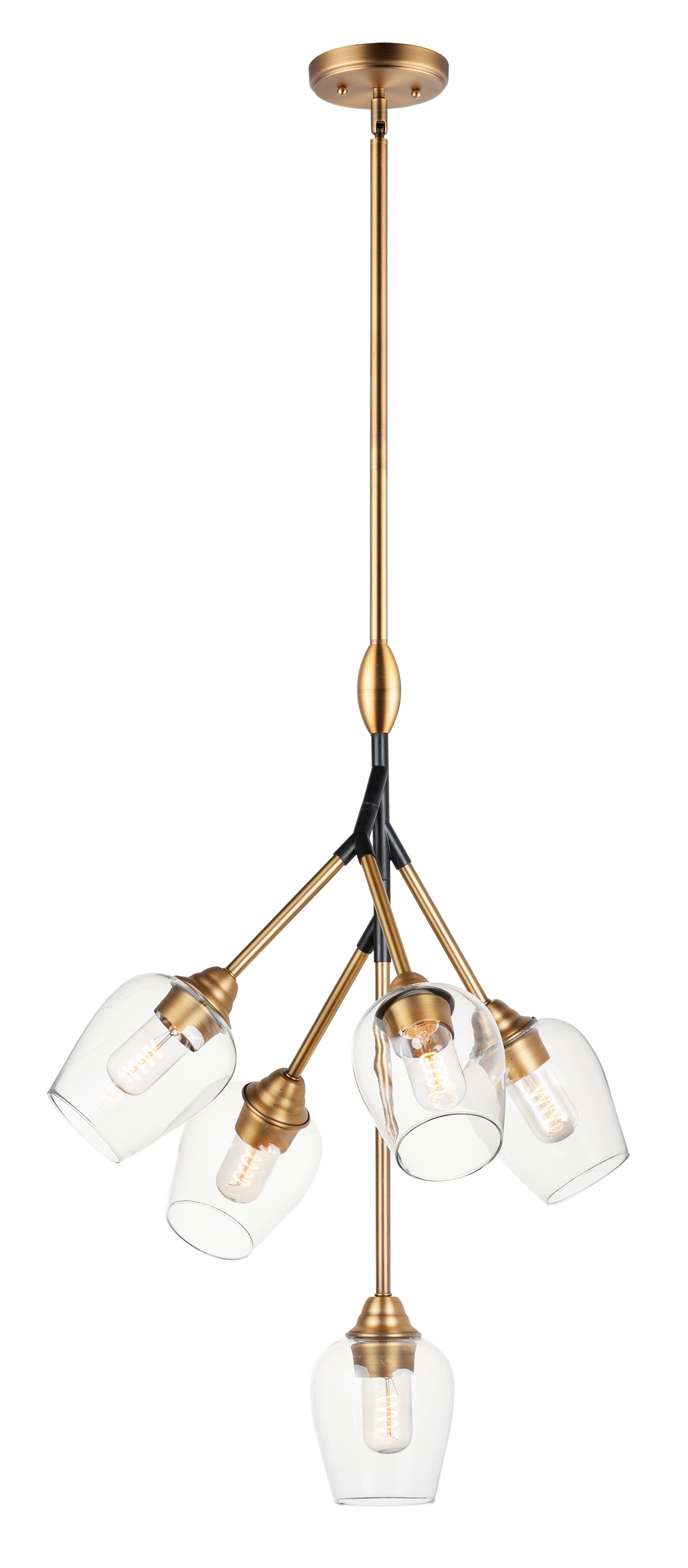 SAVVY Pendant Gold, Black - 26343CLABBK | MAXIM/ET2