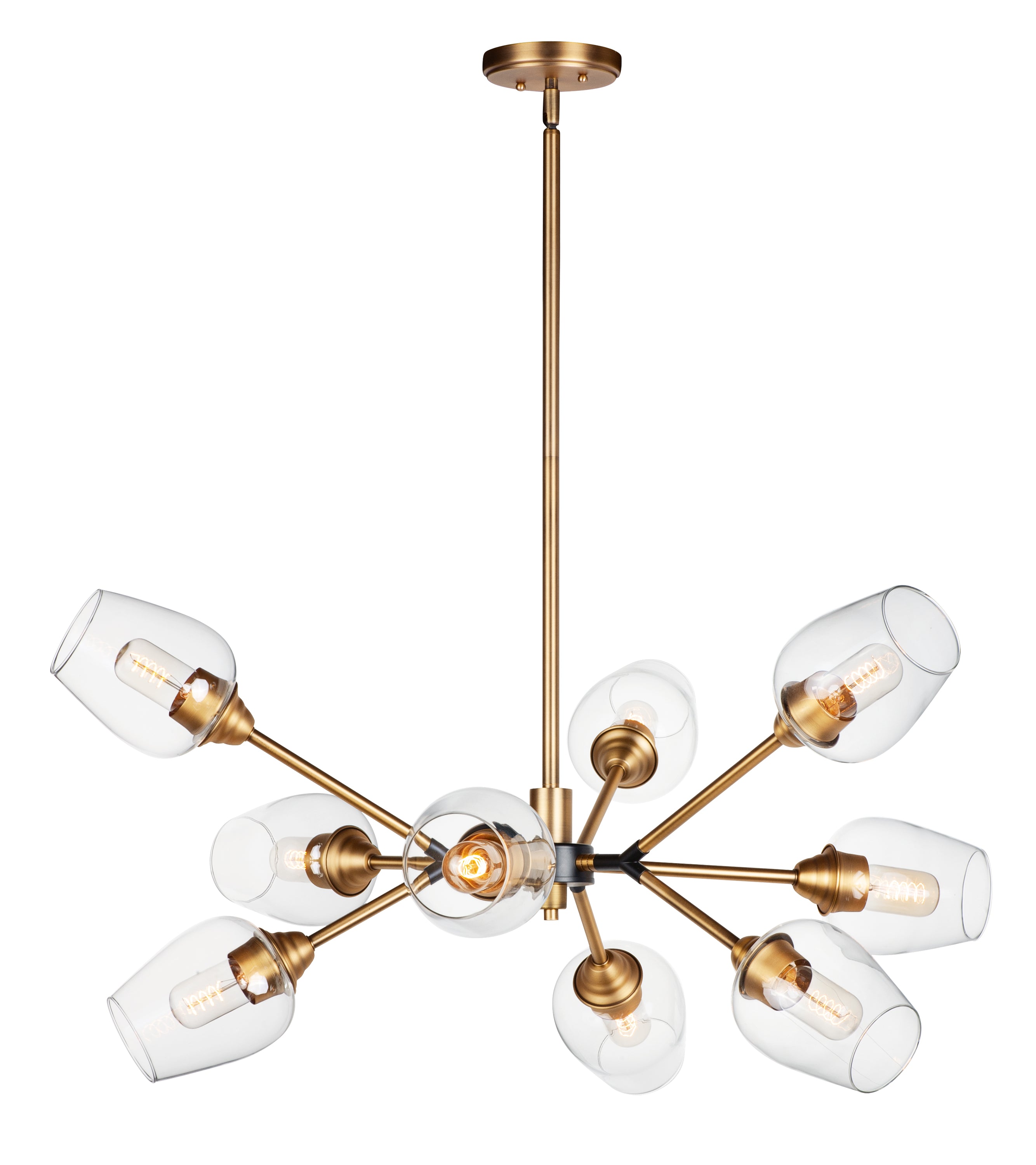 SAVVY Chandelier Or, Noir - 26345CLABBK | MAXIM/ET2