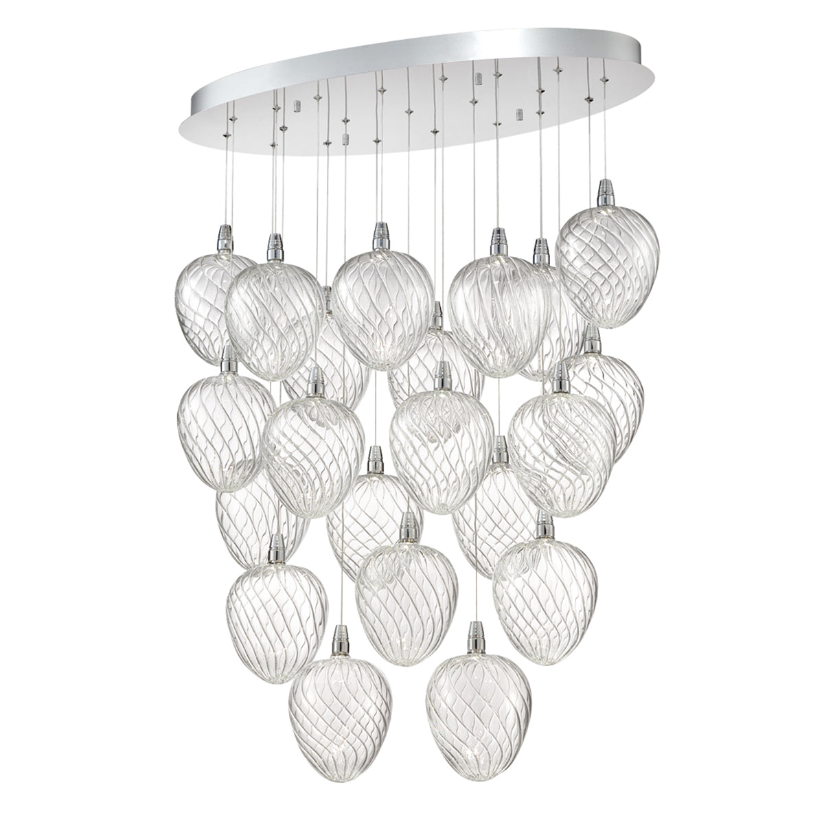 MACRI Chandelier Chrome DEL INTÉGRÉ - 28217-015 | EUROFASE