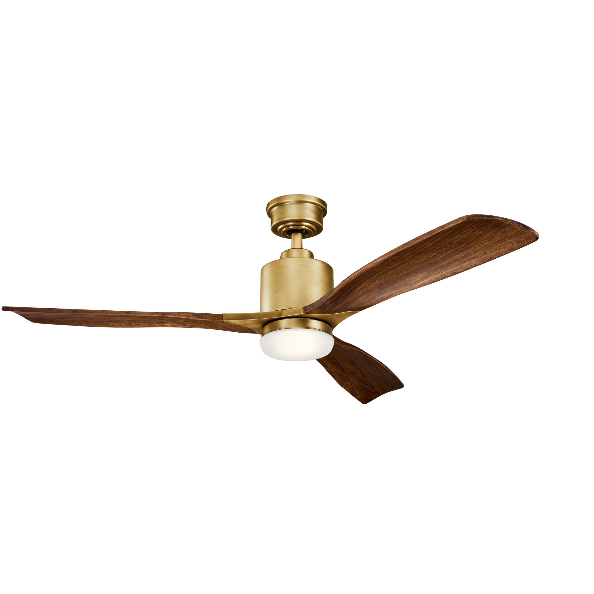 RIDLEYII Ventilateur Or DEL INTÉGRÉ - 300027NBR | KICHLER