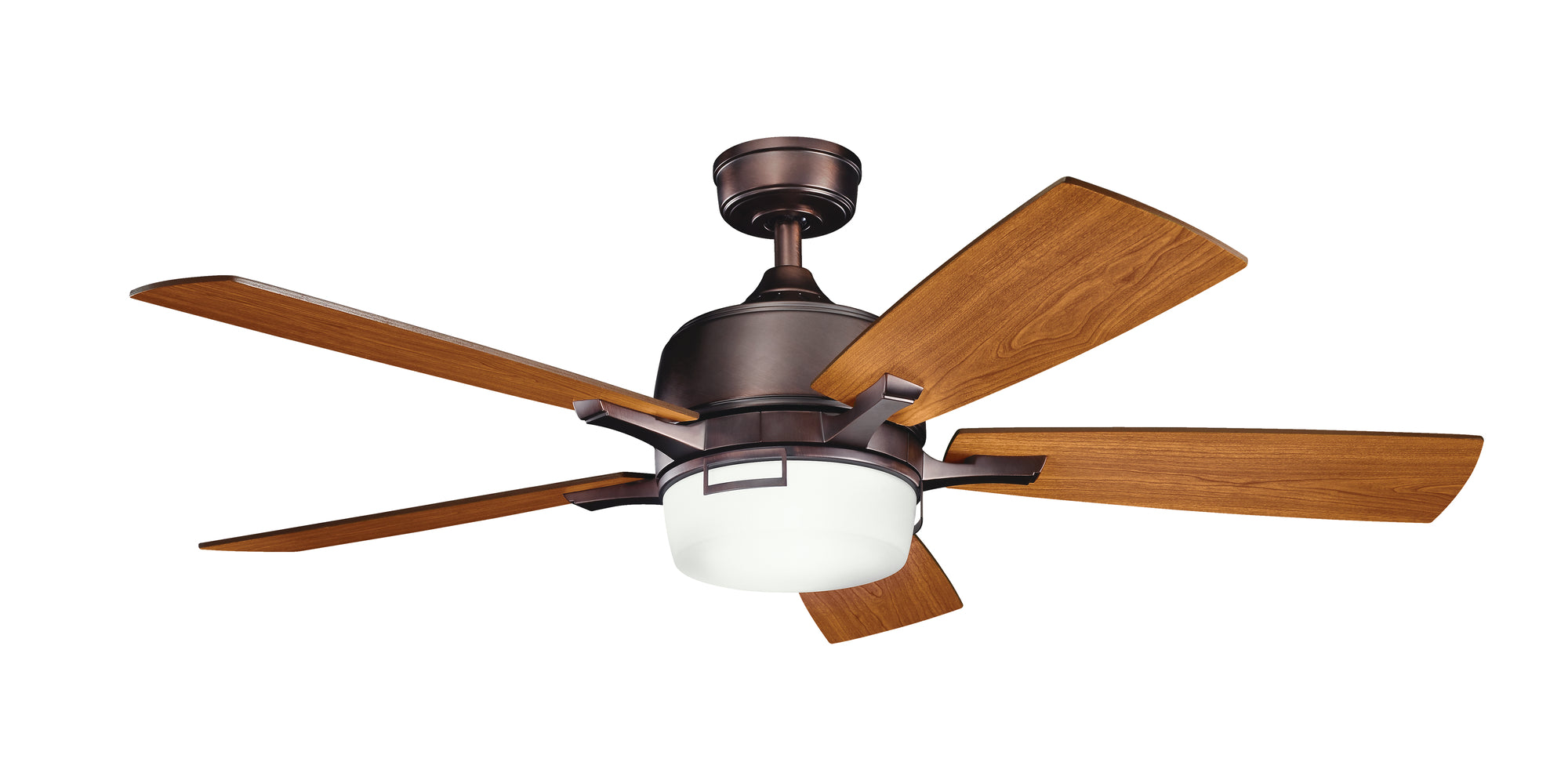 LEEDS Ventilateur Bronze DEL INTÉGRÉ - 300457OBB | KICHLER