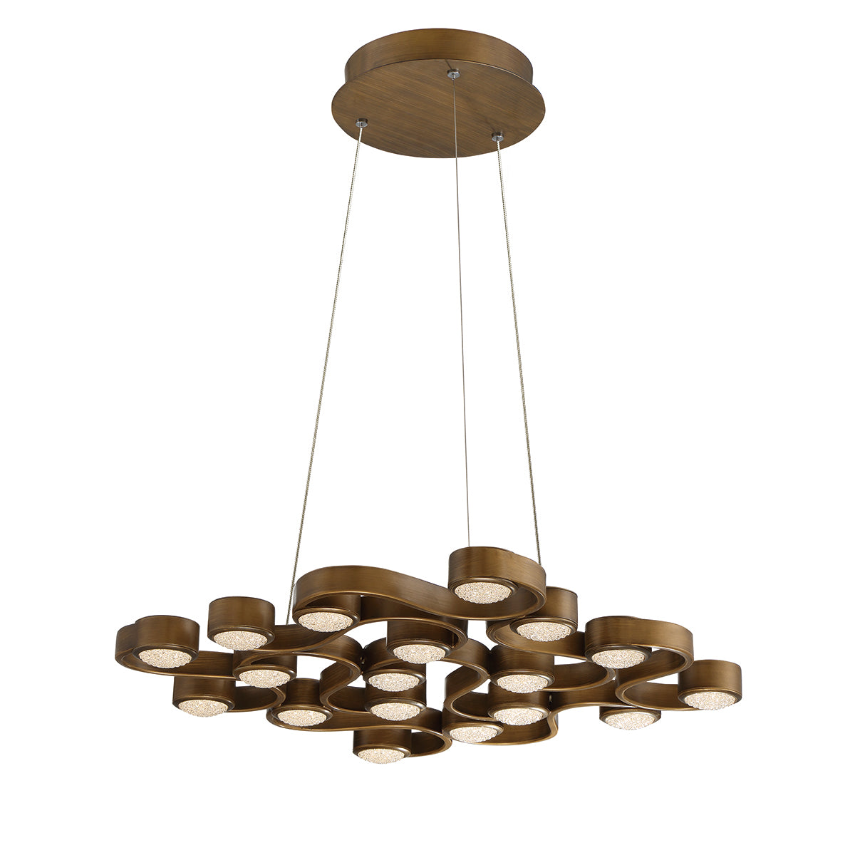 PALLAZO Chandelier Bronze DEL INTÉGRÉ - 30067-011 | EUROFASE