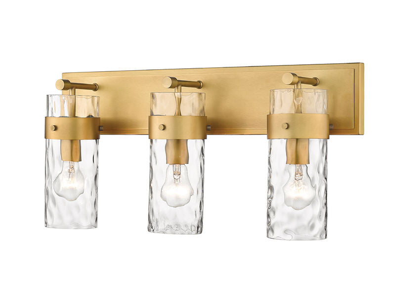 FONTAINE Bathroom wall sconce Gold - 3035-3V-RB | Z-LITE