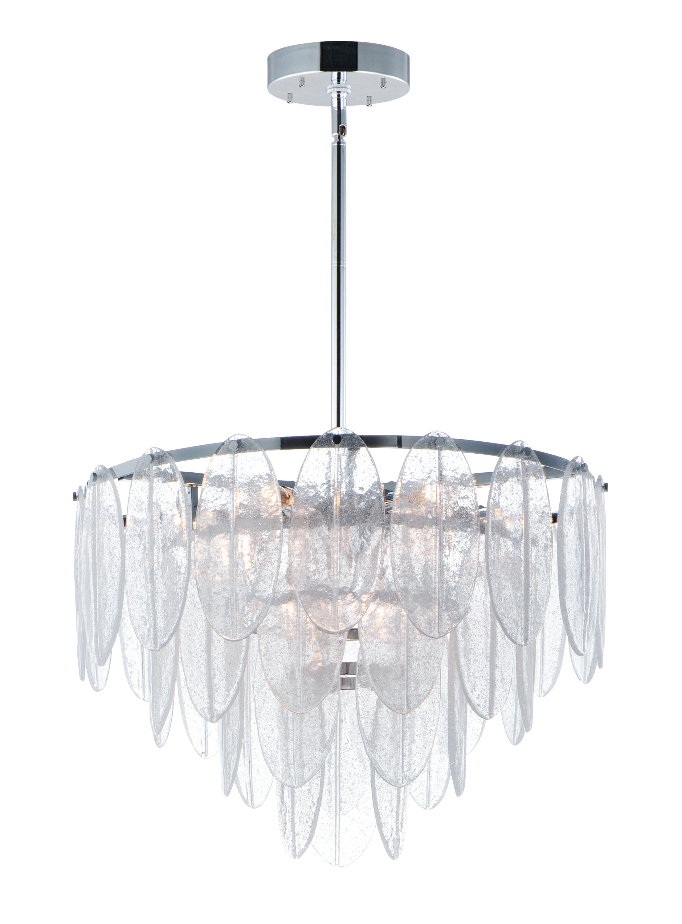GLACIER Chandelier Blanc, Chrome - 30735CLWTPC | MAXIM / ET2