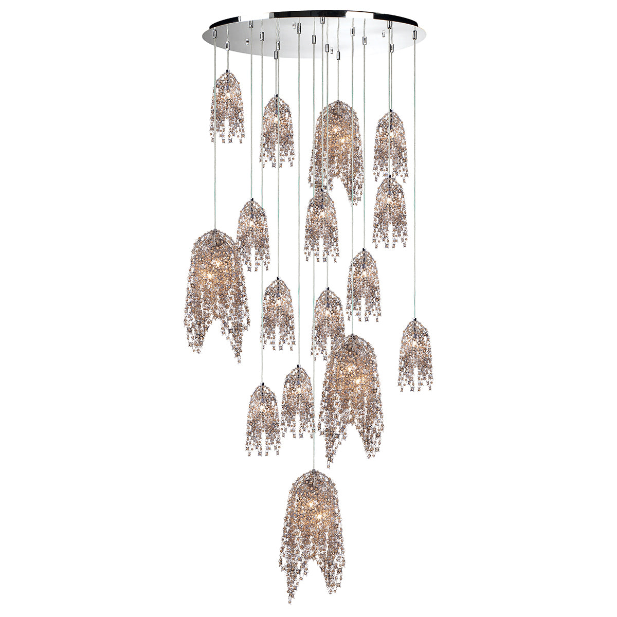 DANZA Chandelier Chrome - 31619-011 | EUROFASE