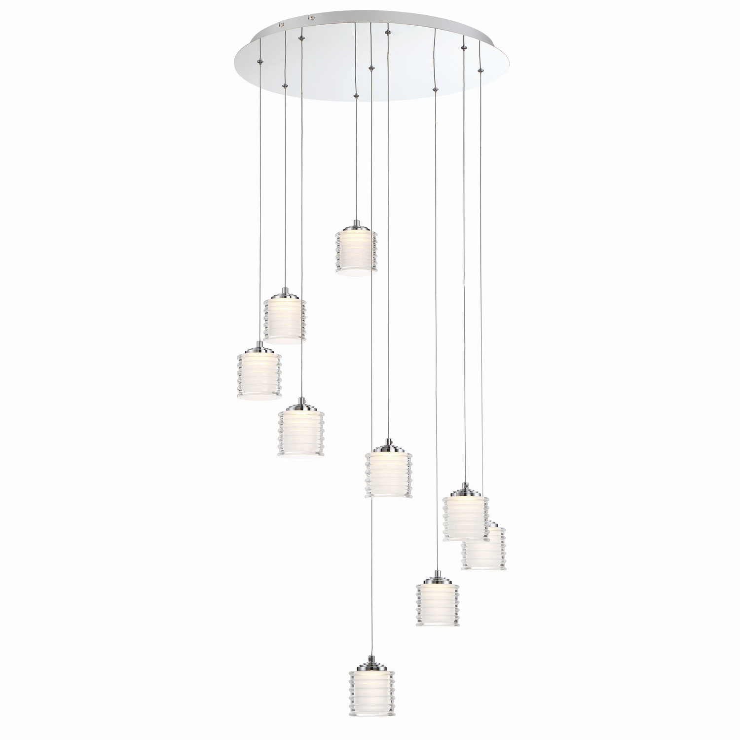 ANCONA Chandelier Chrome - 31788-014 INTEGRATED LED | EUROFASE