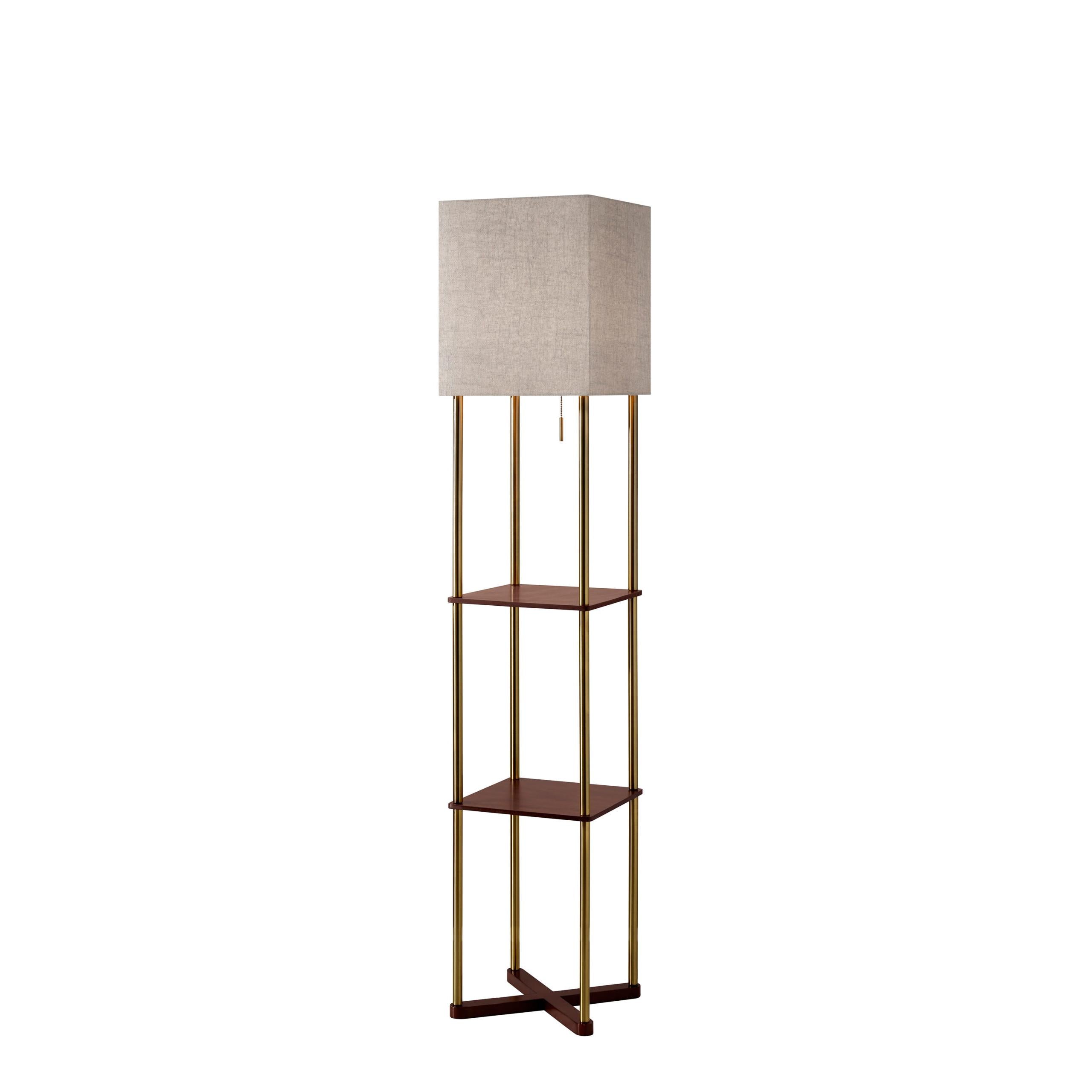 HARRISON Floor lamp Gold, Wood - 3183-21 | ADESSO