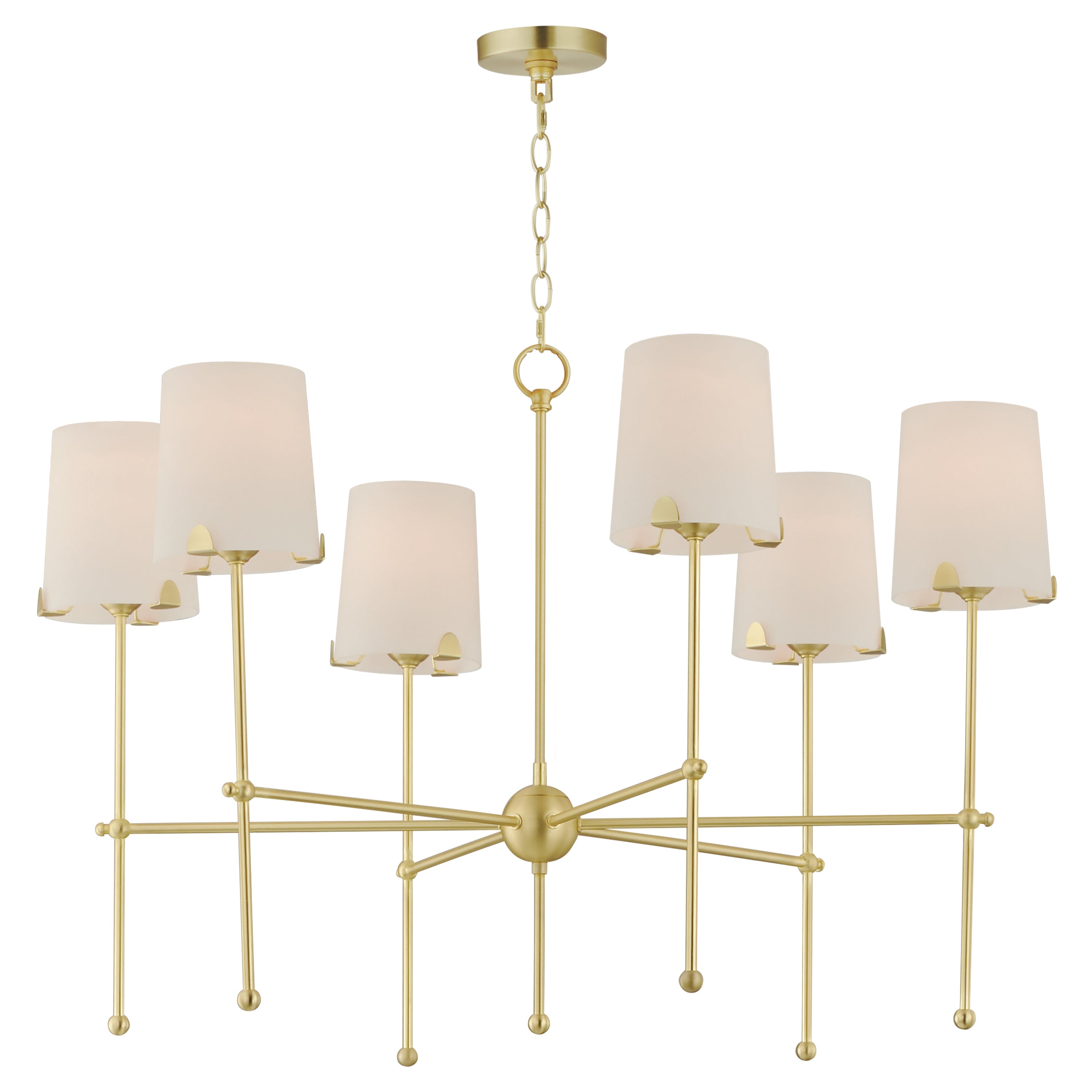 HUNTINGTON Chandelier Or - 32366WTSBR | MAXIM/ET2