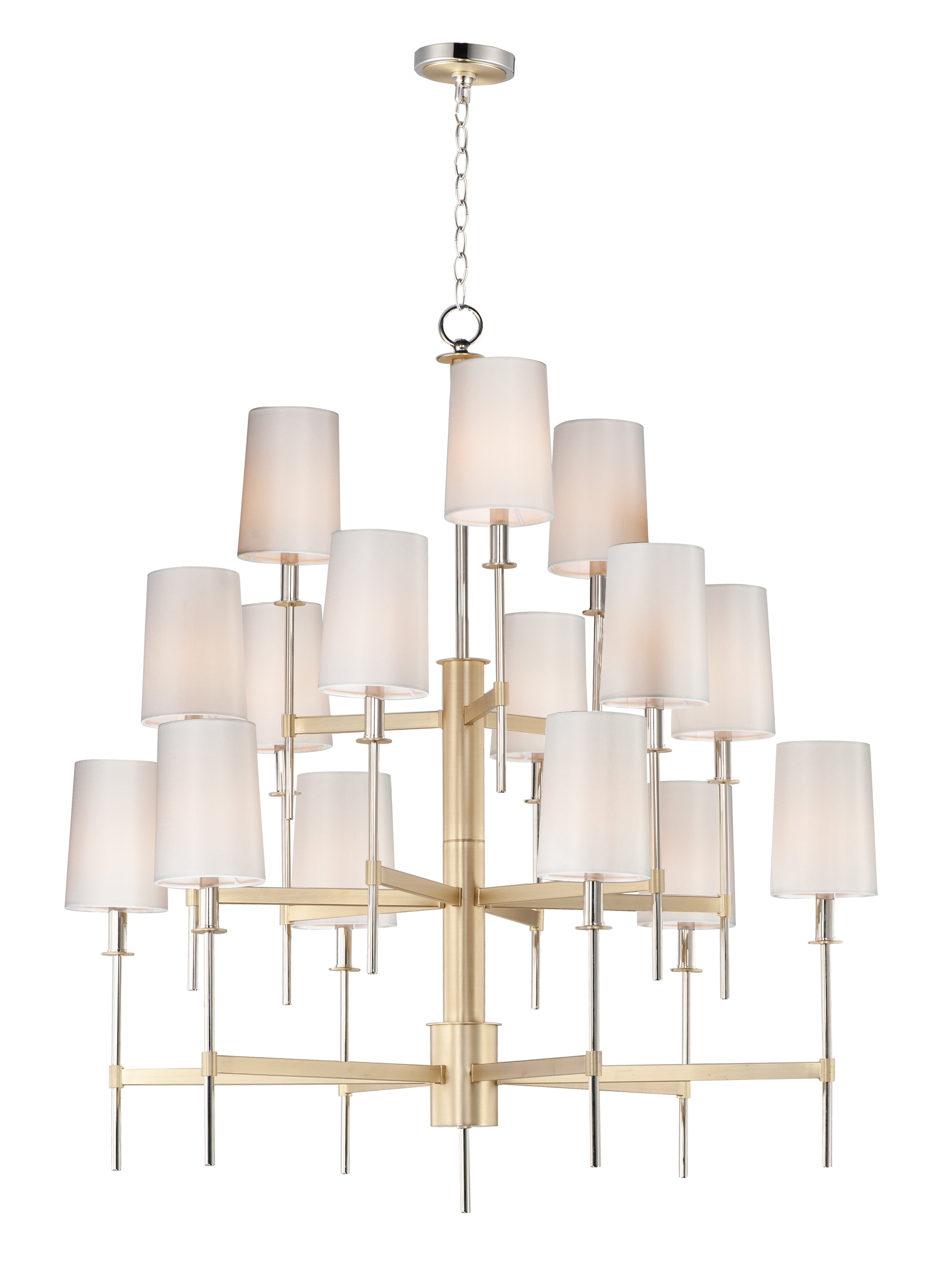 UPTOWN Chandelier Or, Nickel - 32399OFSBRPN | MAXIM/ET2