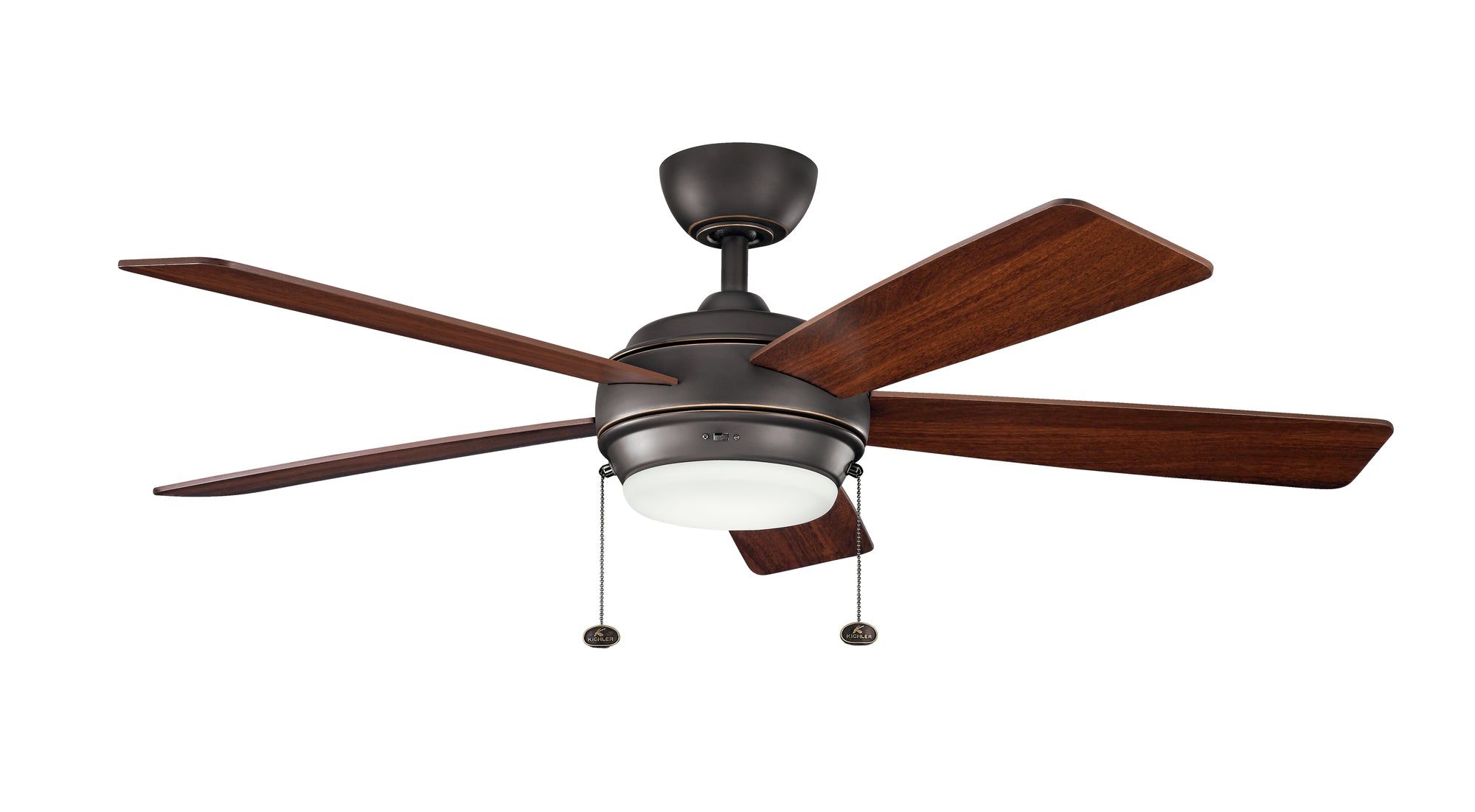 STARKK Ventilateur Bronze DEL INTÉGRÉ - 330174OZ | KICHLER