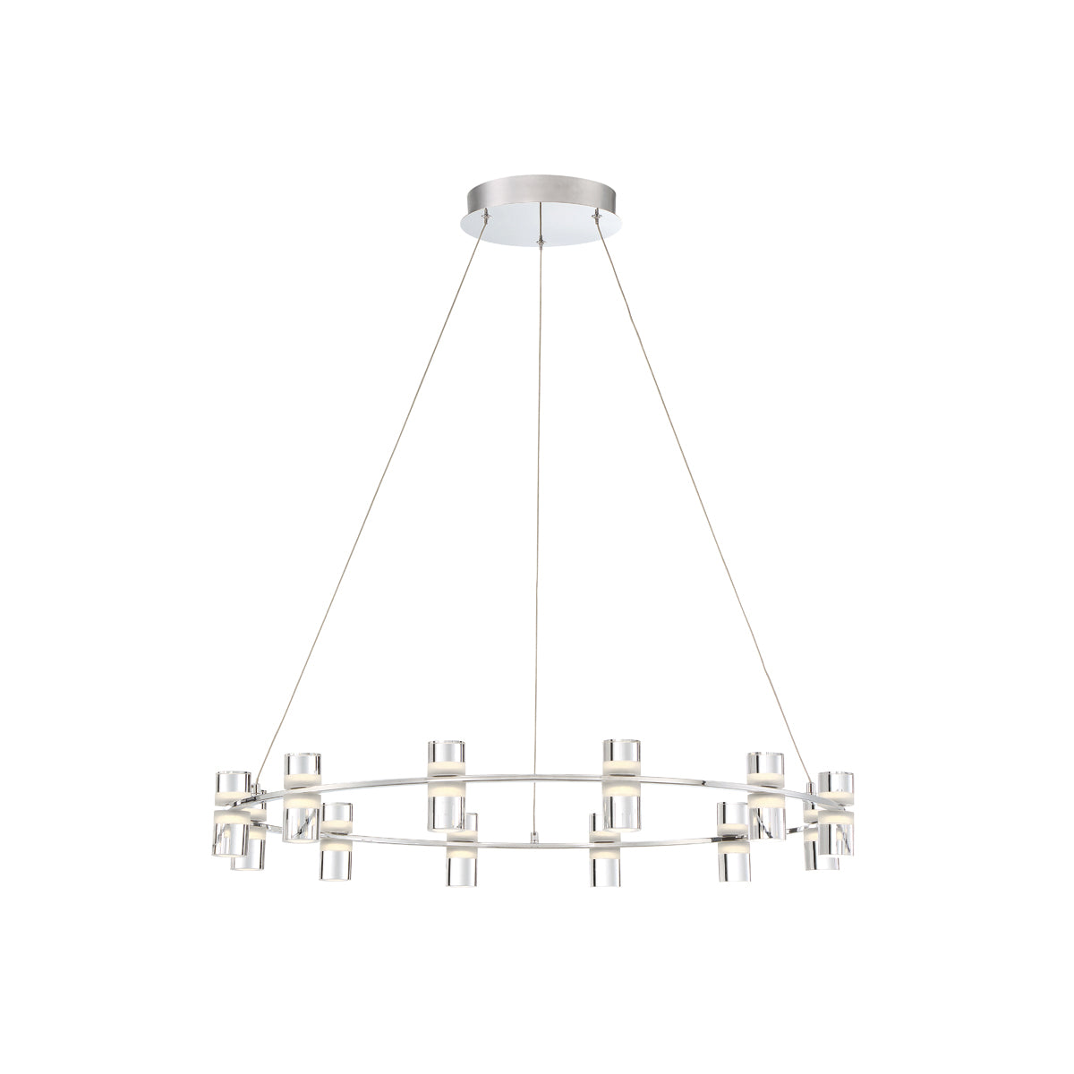 NETTO Chandelier Chrome DEL INTÉGRÉ - 33725-017 | EUROFASE