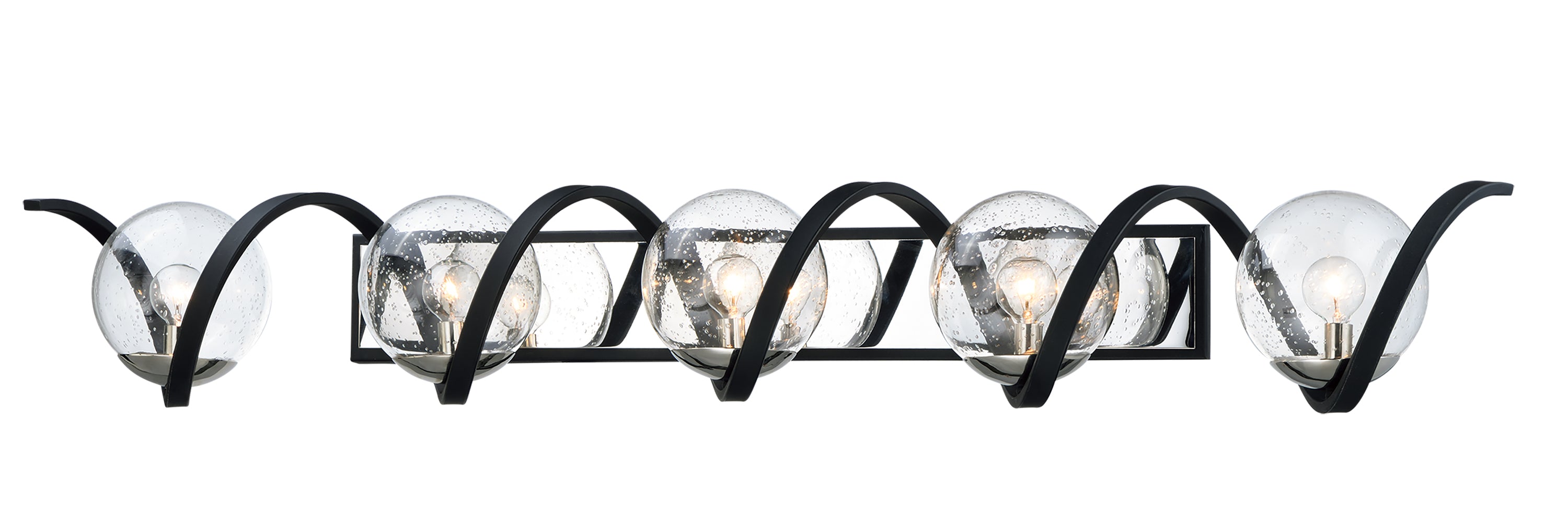 CURLICUE Bathroom sconce Black, Nickel - 35107CDBKPN | MAXIM/ET2