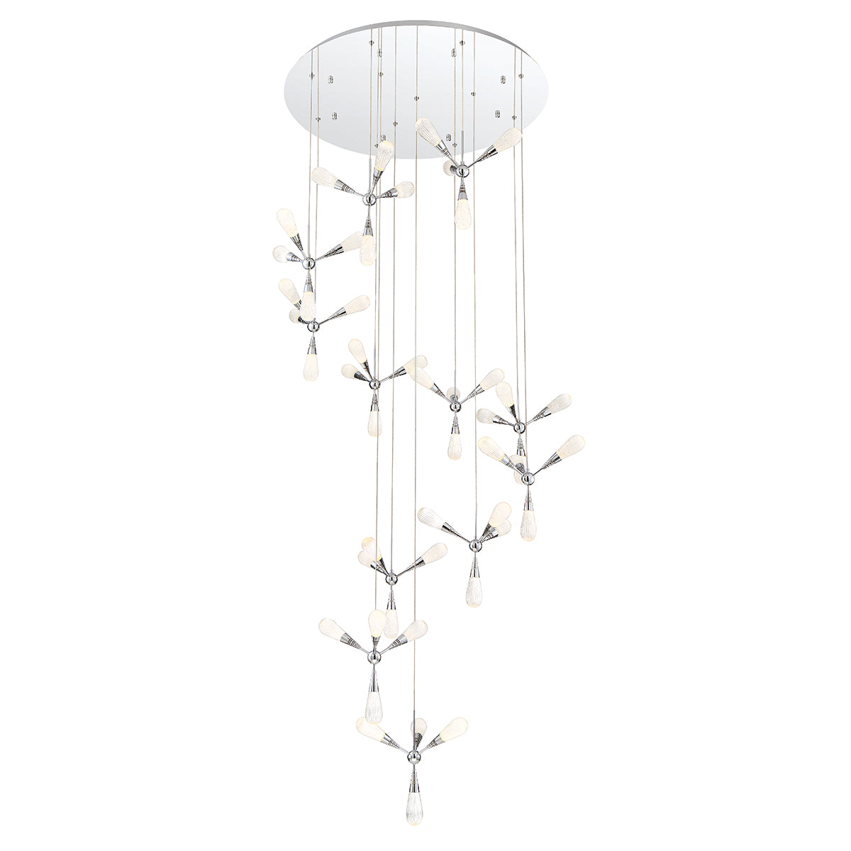 MANNING Chandelier Chrome - 35734-017 INTEGRATED LED | EUROFASE