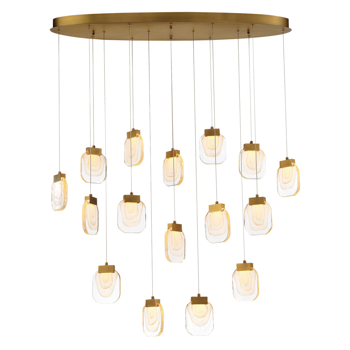 PAGET Chandelier Gold - 37194-017 INTEGRATED LED | EUROFASE