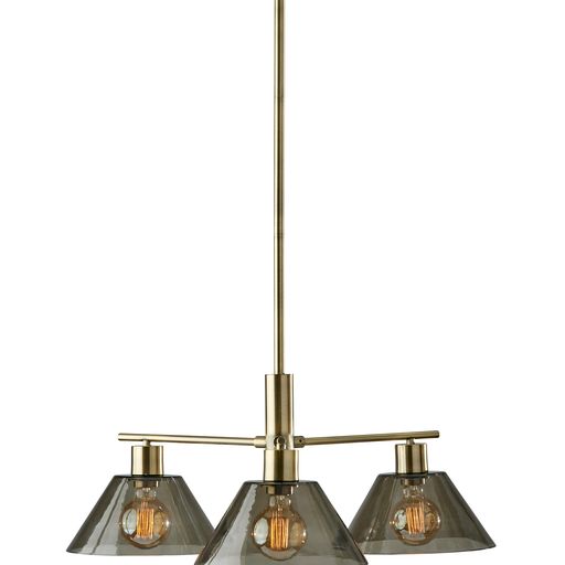 ZOE Flush mount Gold - 3796-21 | ADESSO