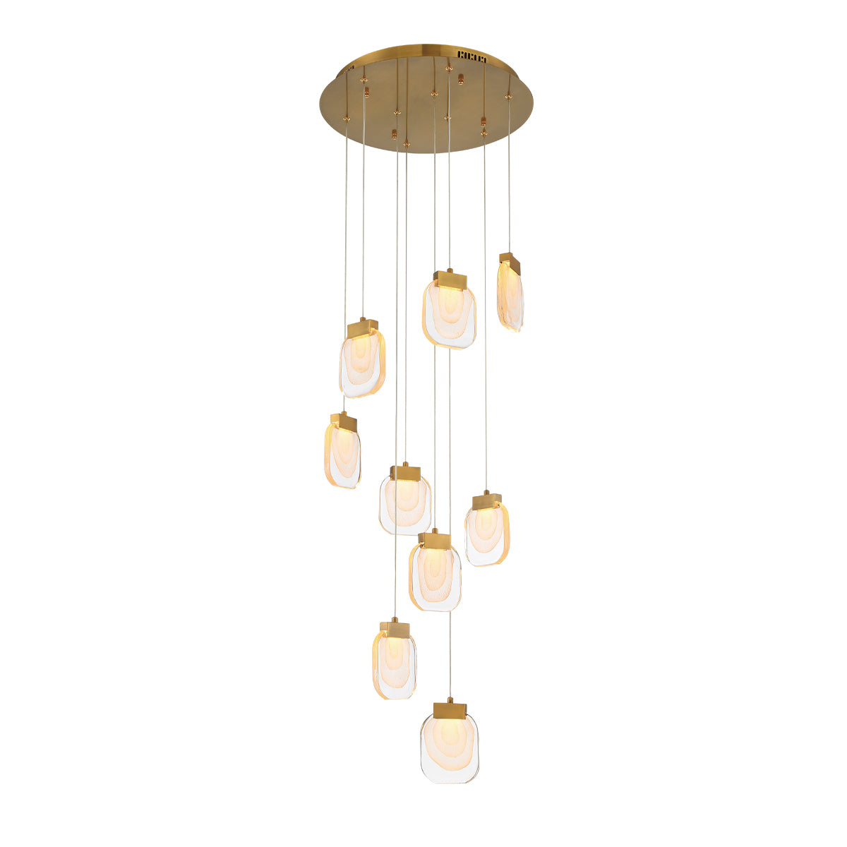 PAGET Chandelier Gold - 38043-017 INTEGRATED LED | EUROFASE