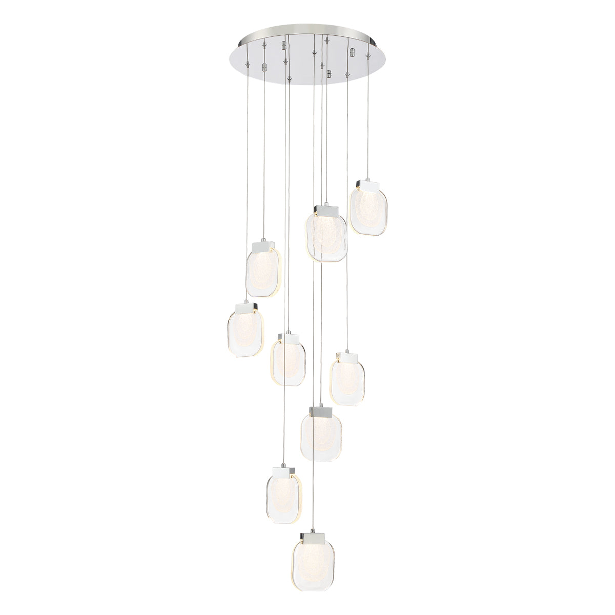 PAGET Chandelier Chrome - 38043-027 INTEGRATED LED | EUROFASE
