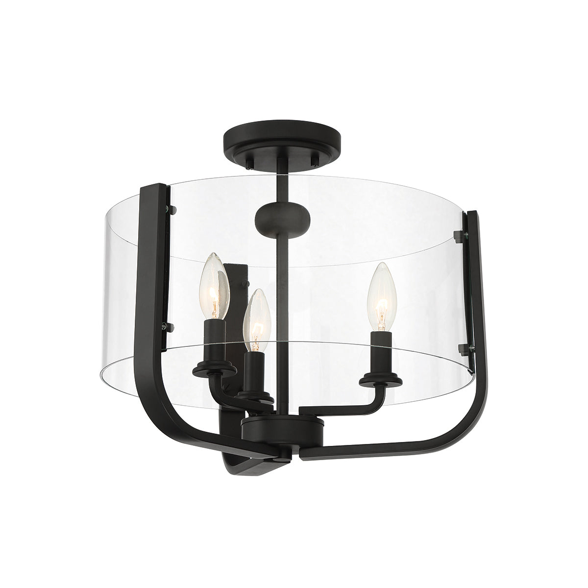 CAMPISI Semi-Flush mount Black - 38156-038 | EUROFASE