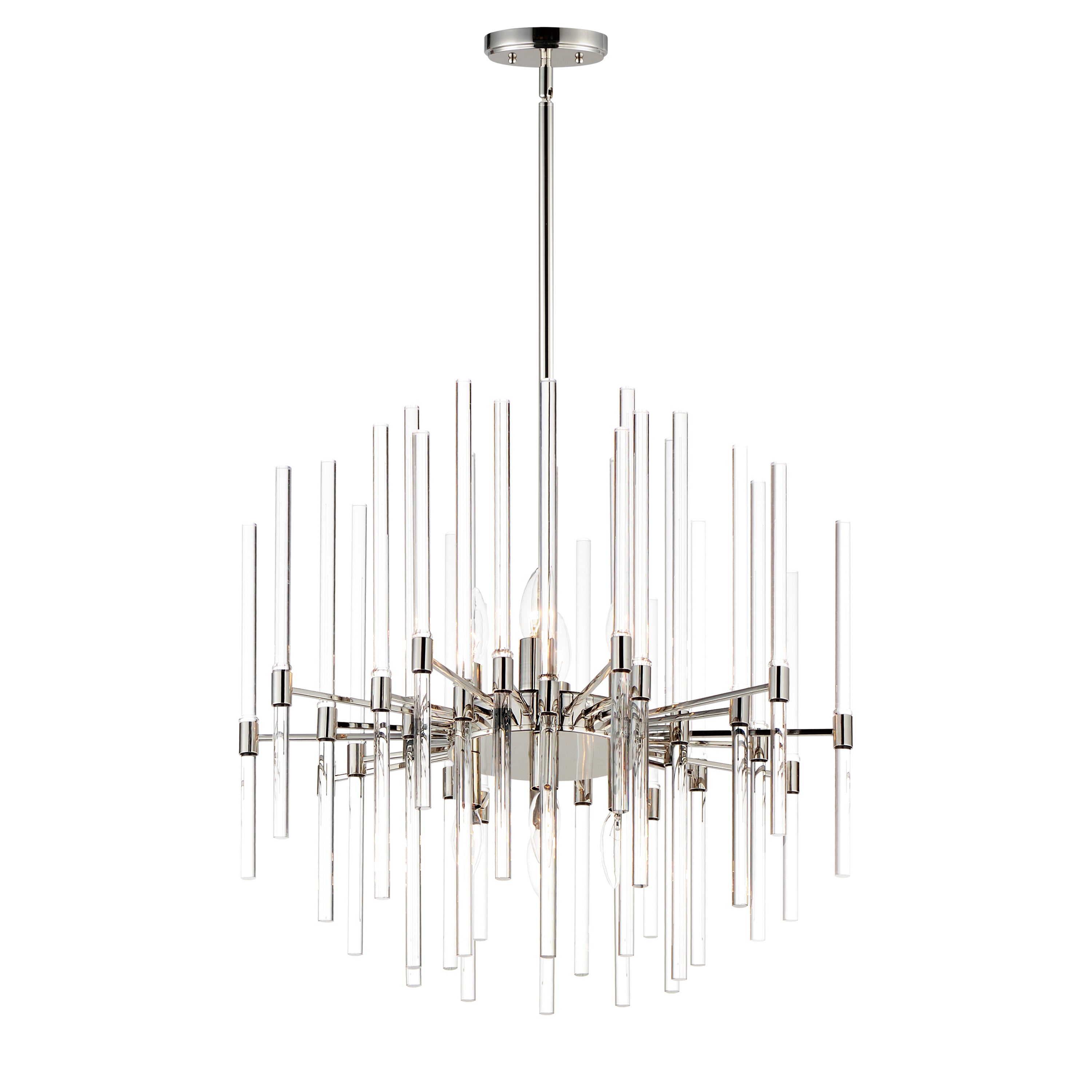 DIVINE Chandelier Nickel - 38405CLPN | MAXIM / ET2