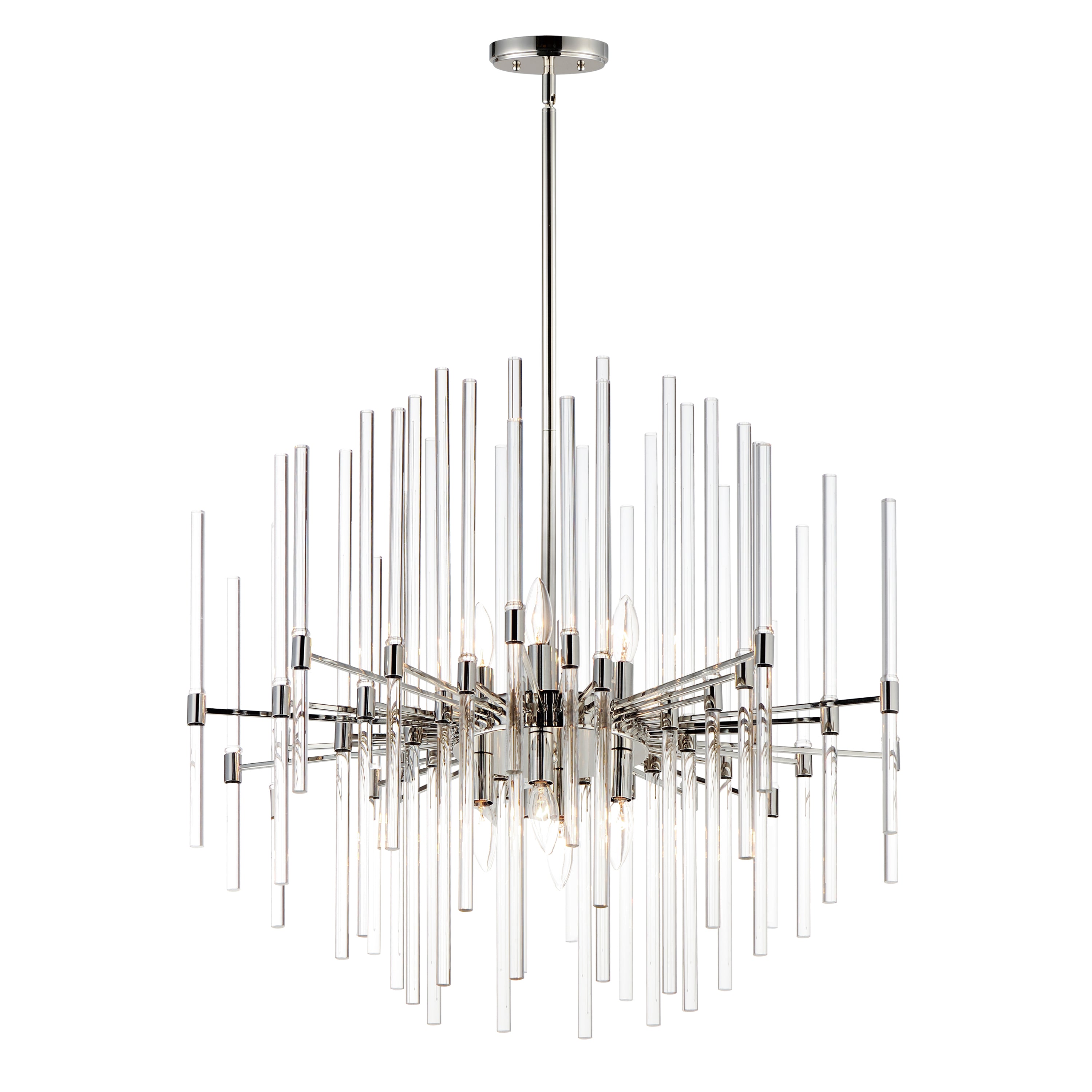 DIVINE Chandelier Nickel - 38406CLPN | MAXIM / ET2