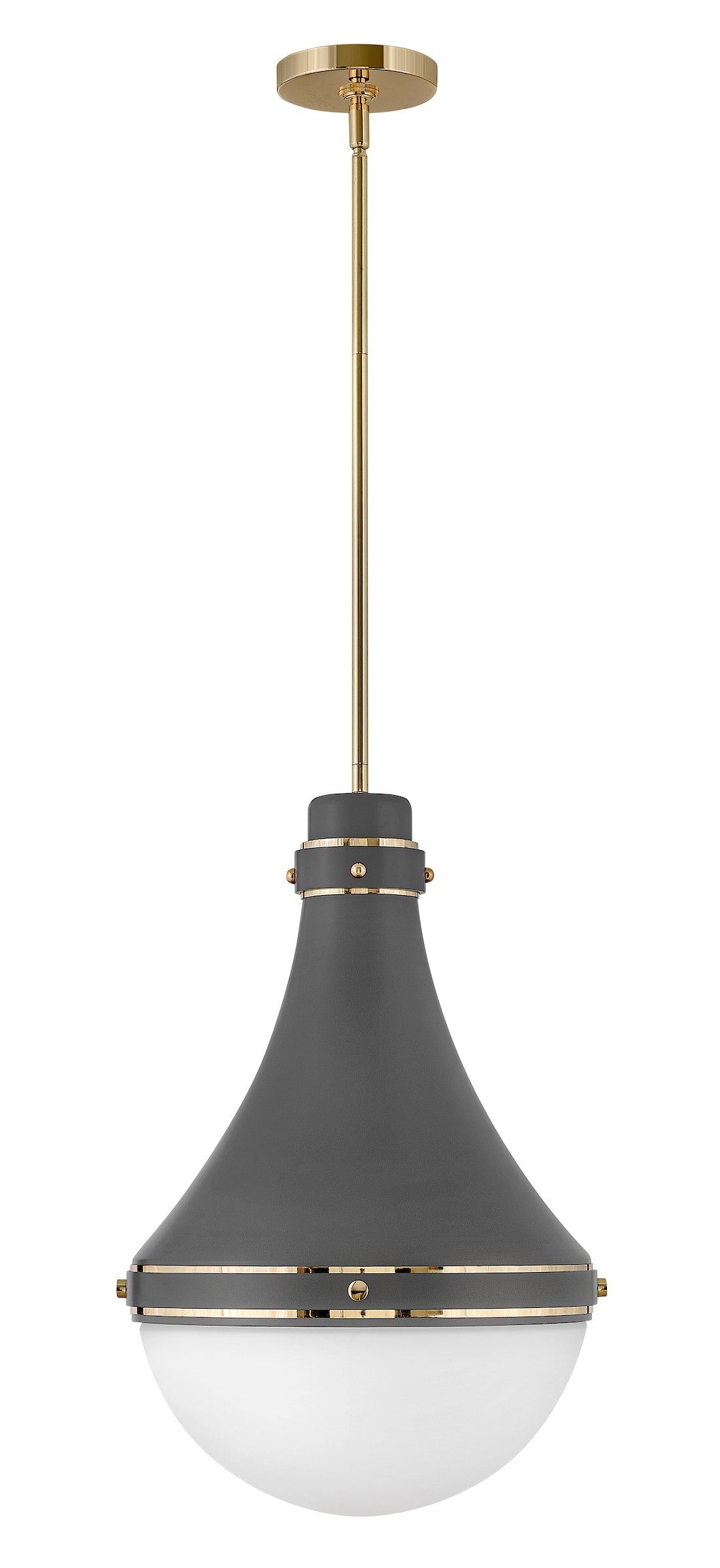 OLIVER Suspension simple Gris - 39054DMG | HINKLEY