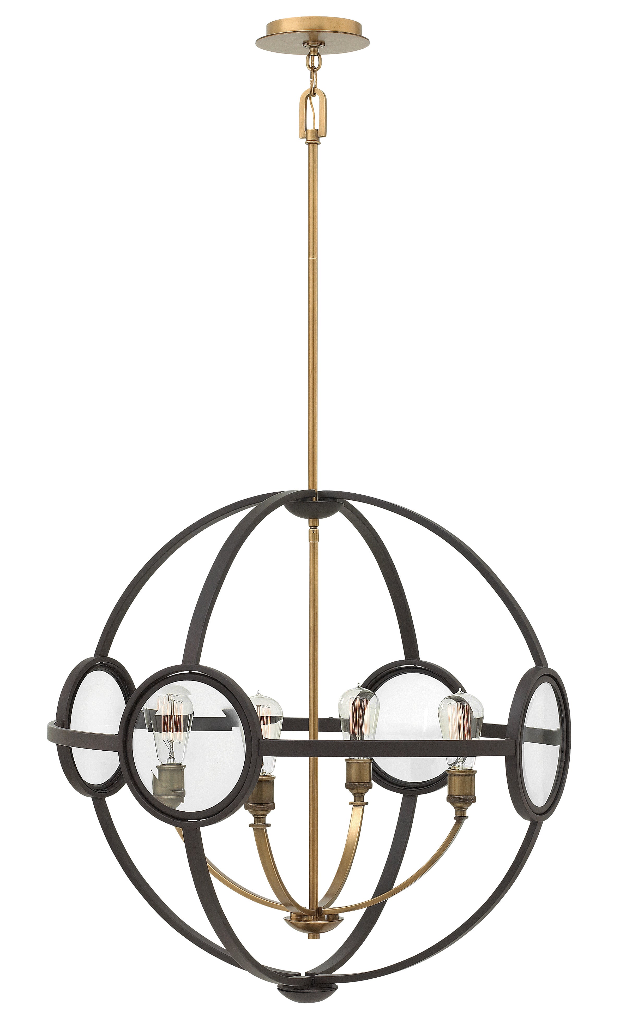 FULHAM Chandelier Bronze - 3924KZ | HINKLEY
