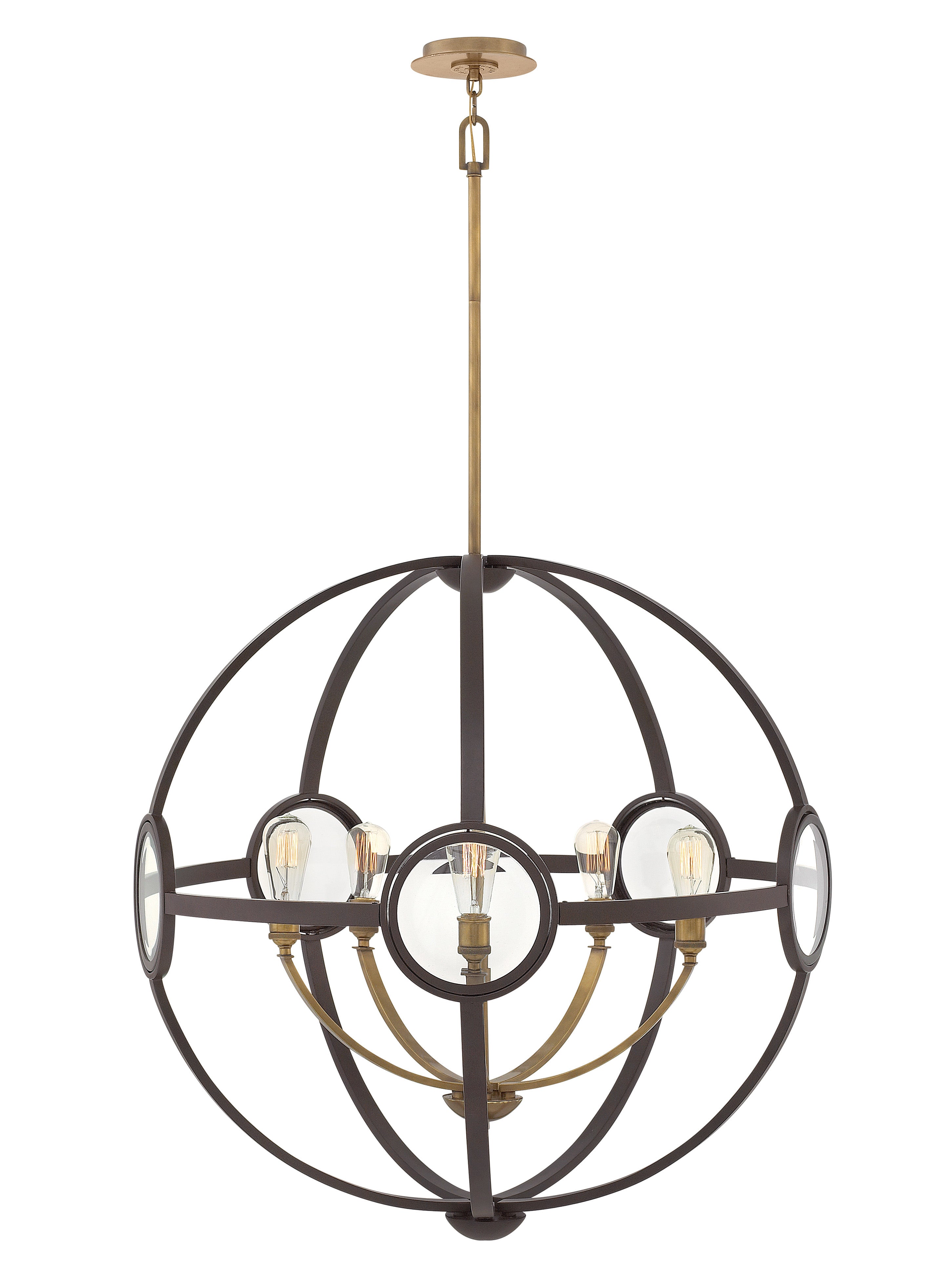 FULHAM Chandelier Bronze - 3925KZ | HINKLEY