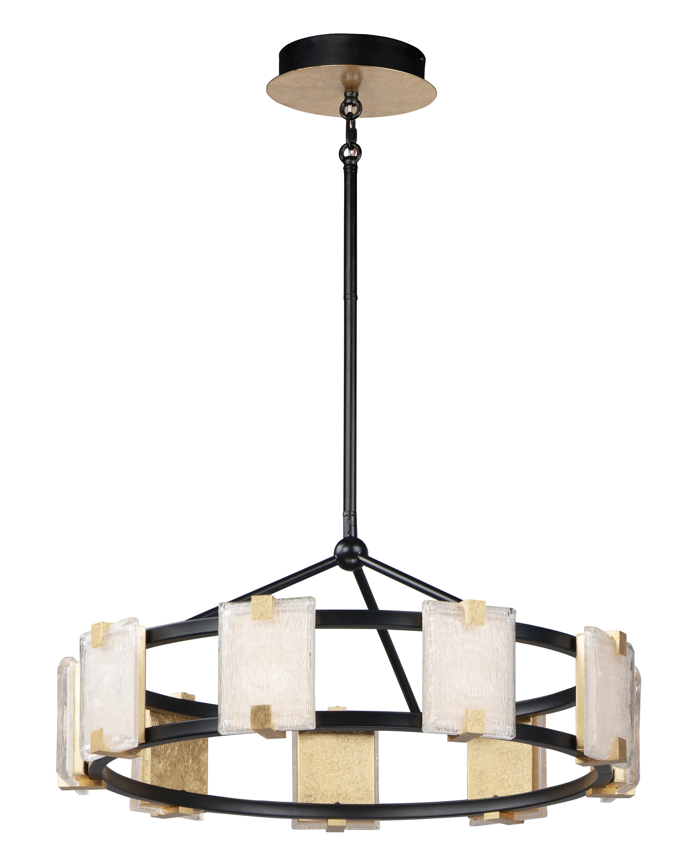 RADIANT Chandelier Black, Gold INTEGRATED LED - 39535CYBKGL | MAXIM/ET2