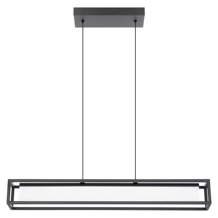 Gualajo Suspension lineaire Noir DEL INTÉGRÉ - 39629A | EGLO