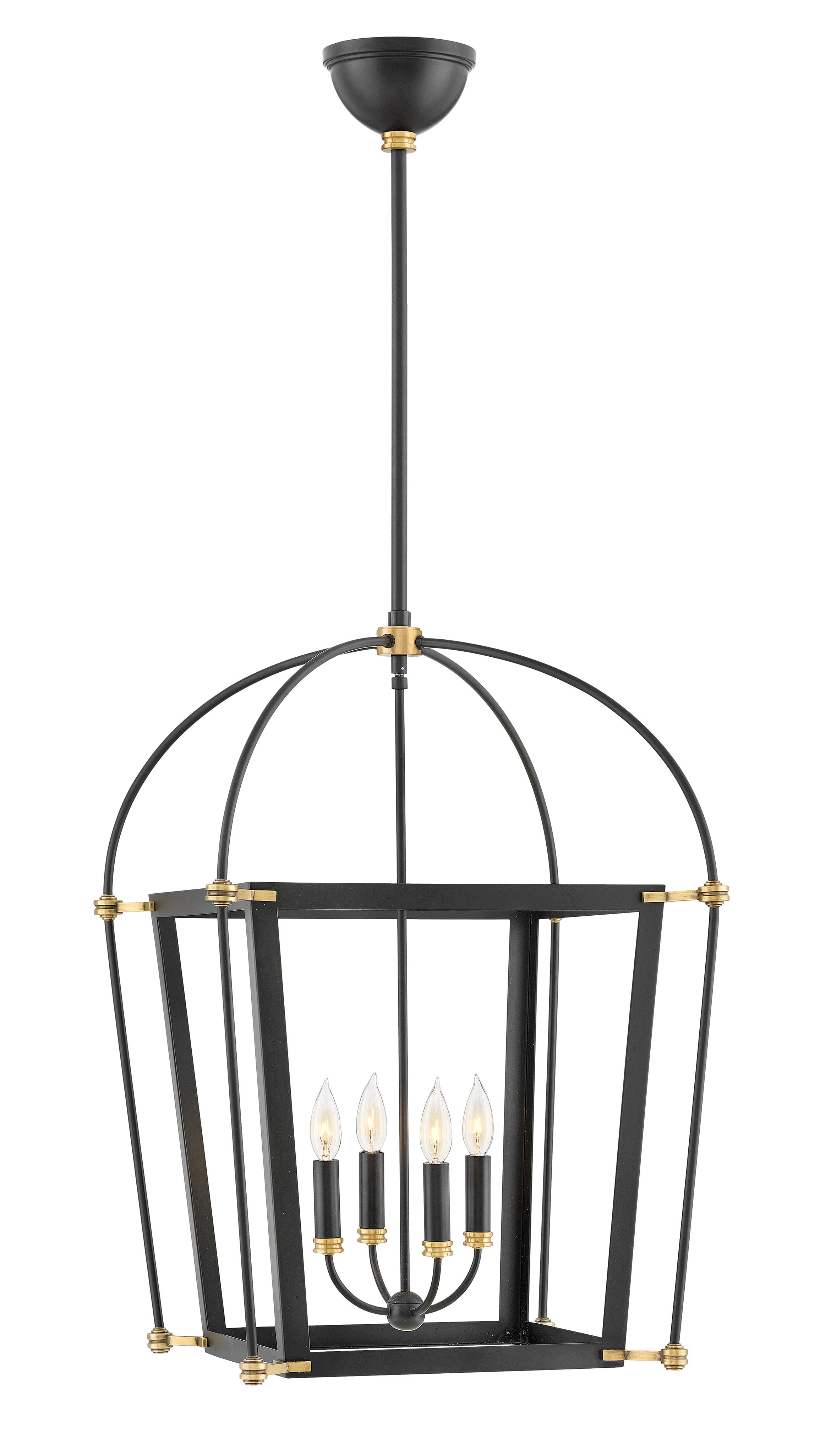 SELBY Chandelier Noir - 4055BK | HINKLEY
