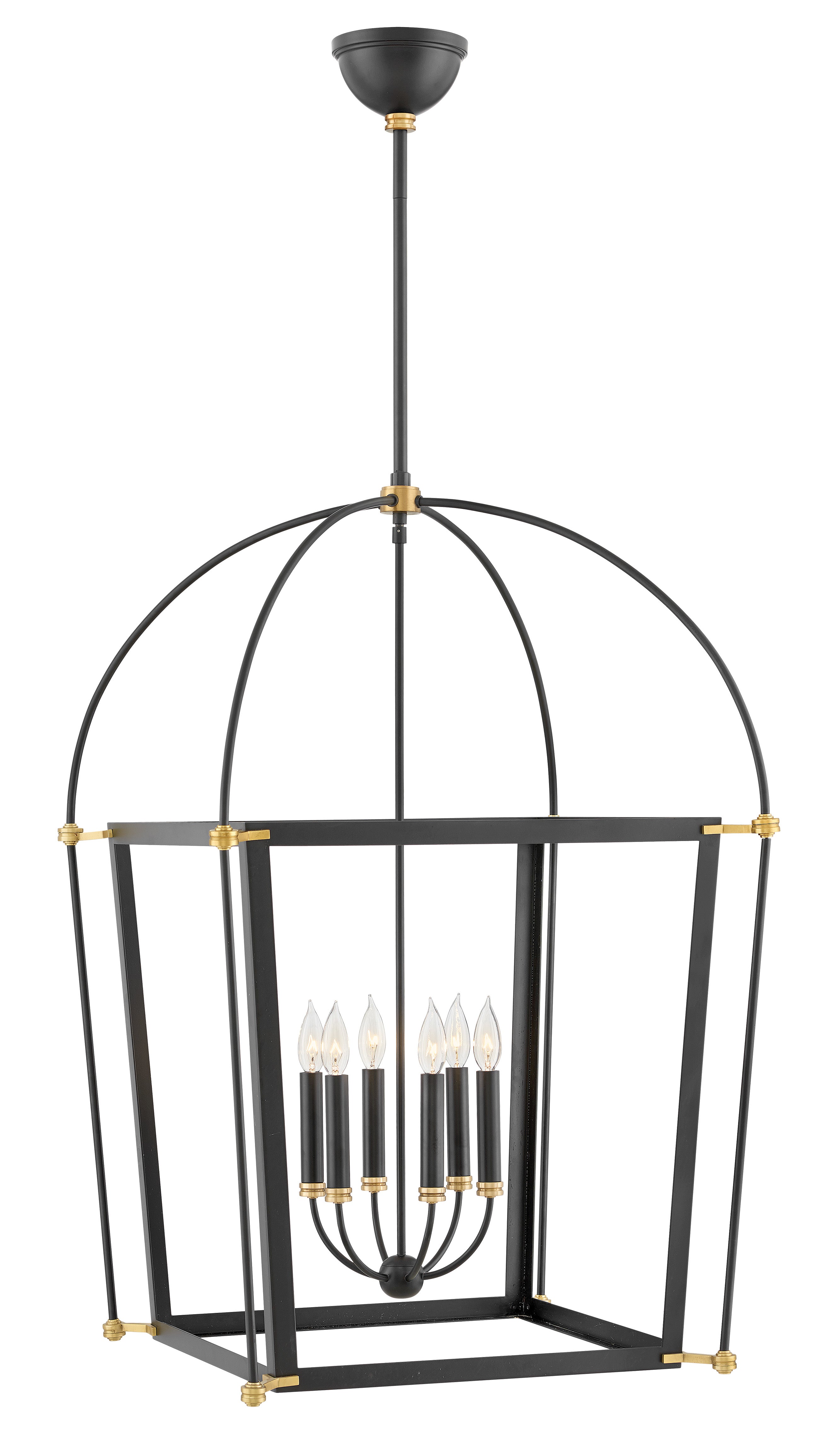 SELBY Chandelier Noir - 4056BK | HINKLEY