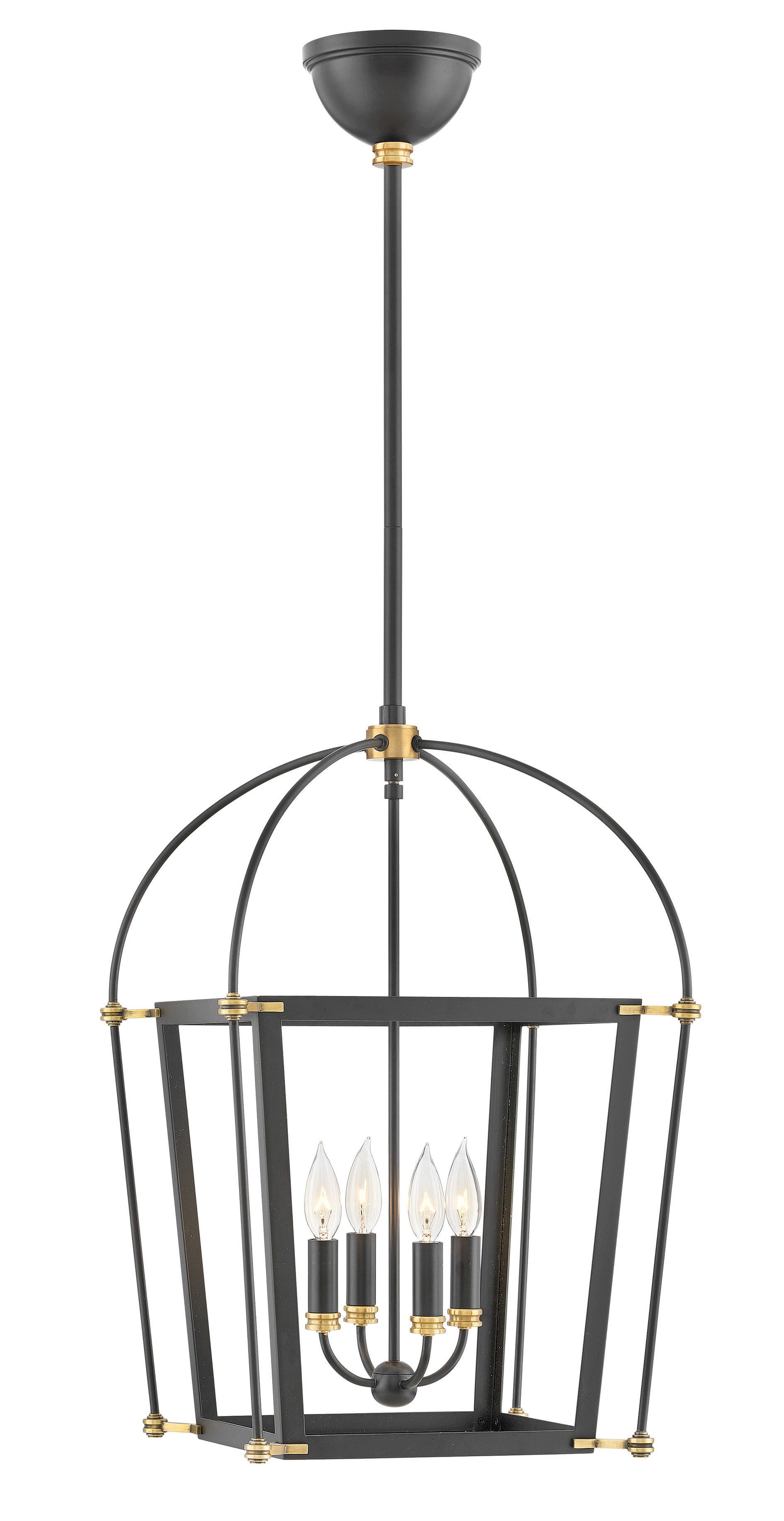 SELBY Chandelier Noir - 4057BK | HINKLEY