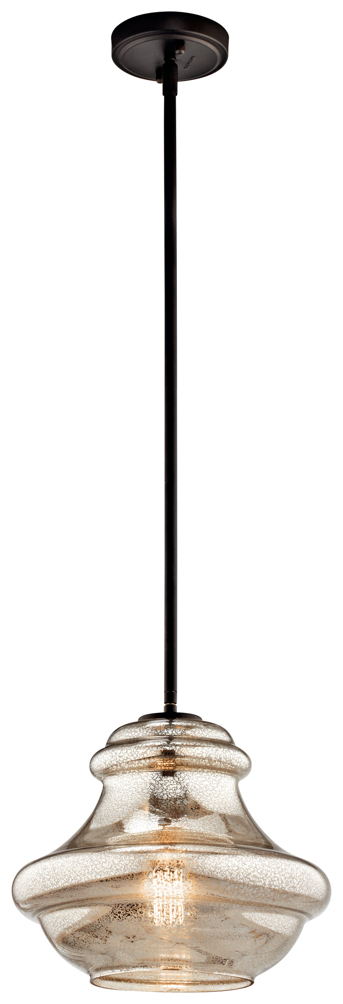 EVERLY Suspension simple Bronze - 42044OZMER | KICHLER