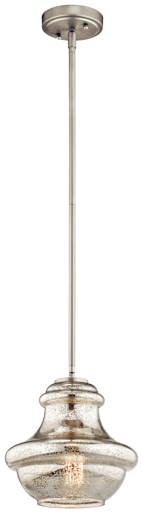 EVERLY Suspension simple Nickel - 42167NIMER | KICHLER