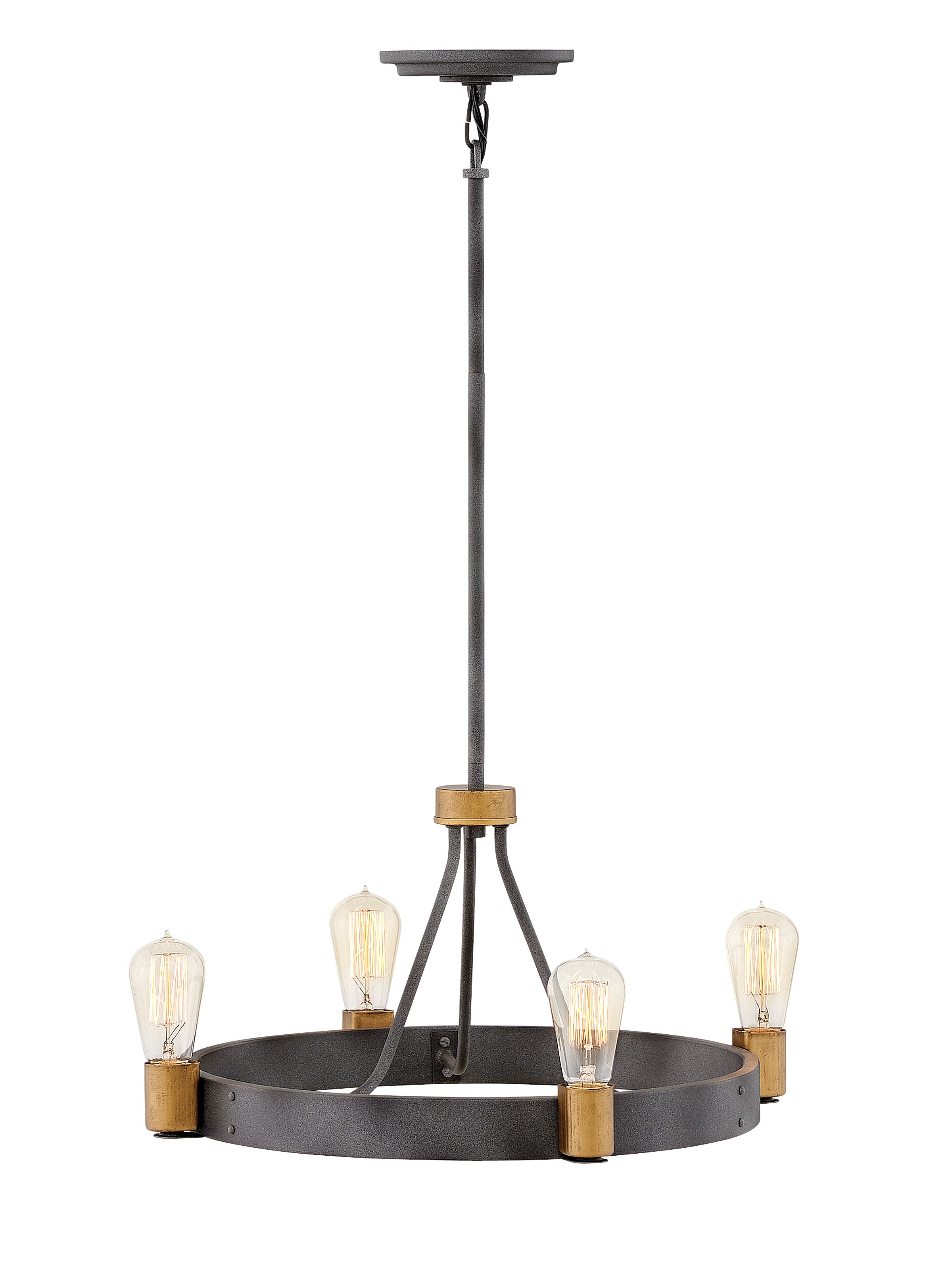 SILAS Chandelier Noir - 4264DZ | HINKLEY
